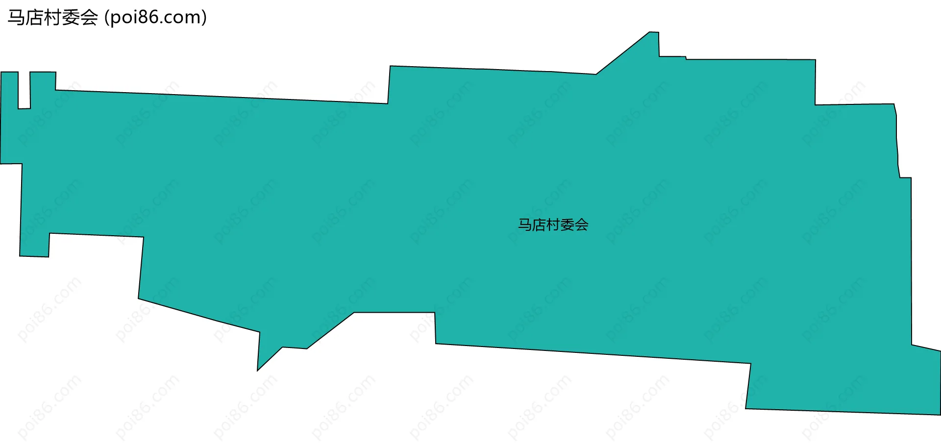 马店村委会边界地图