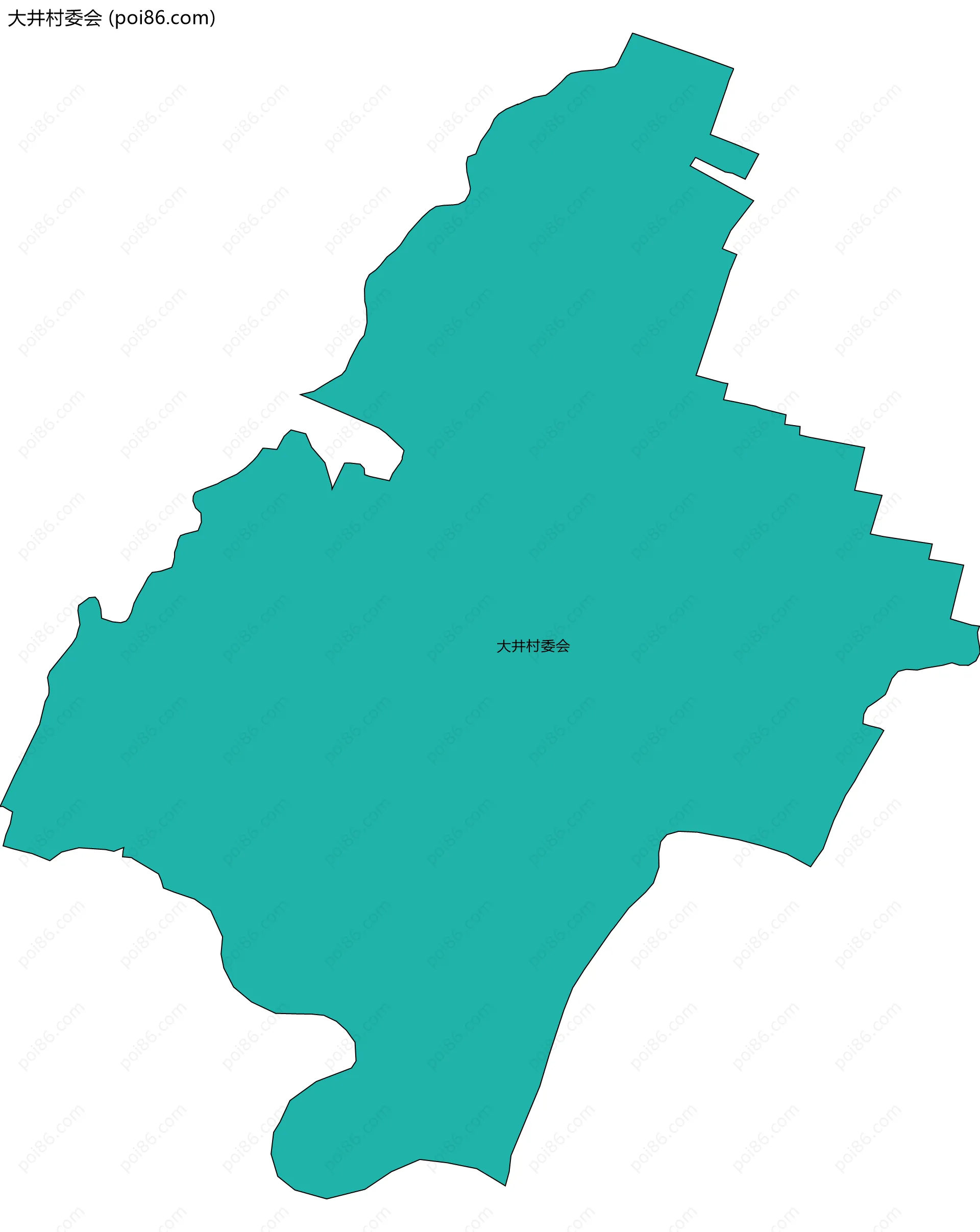 大井村委会边界地图
