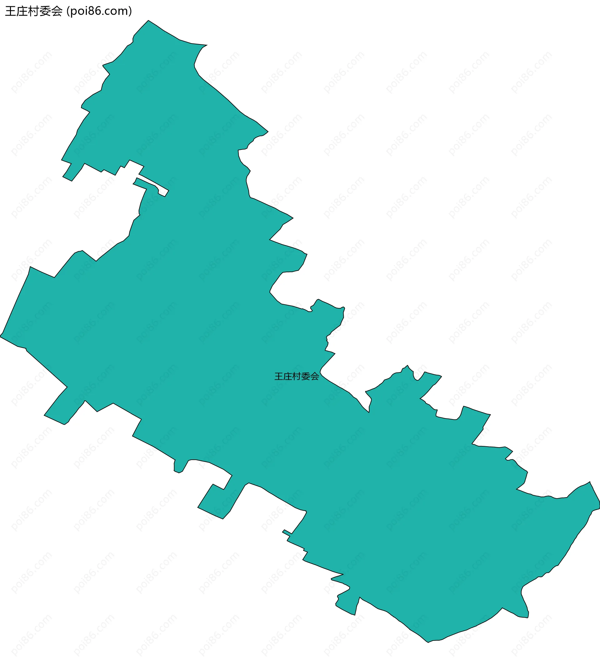 王庄村委会边界地图