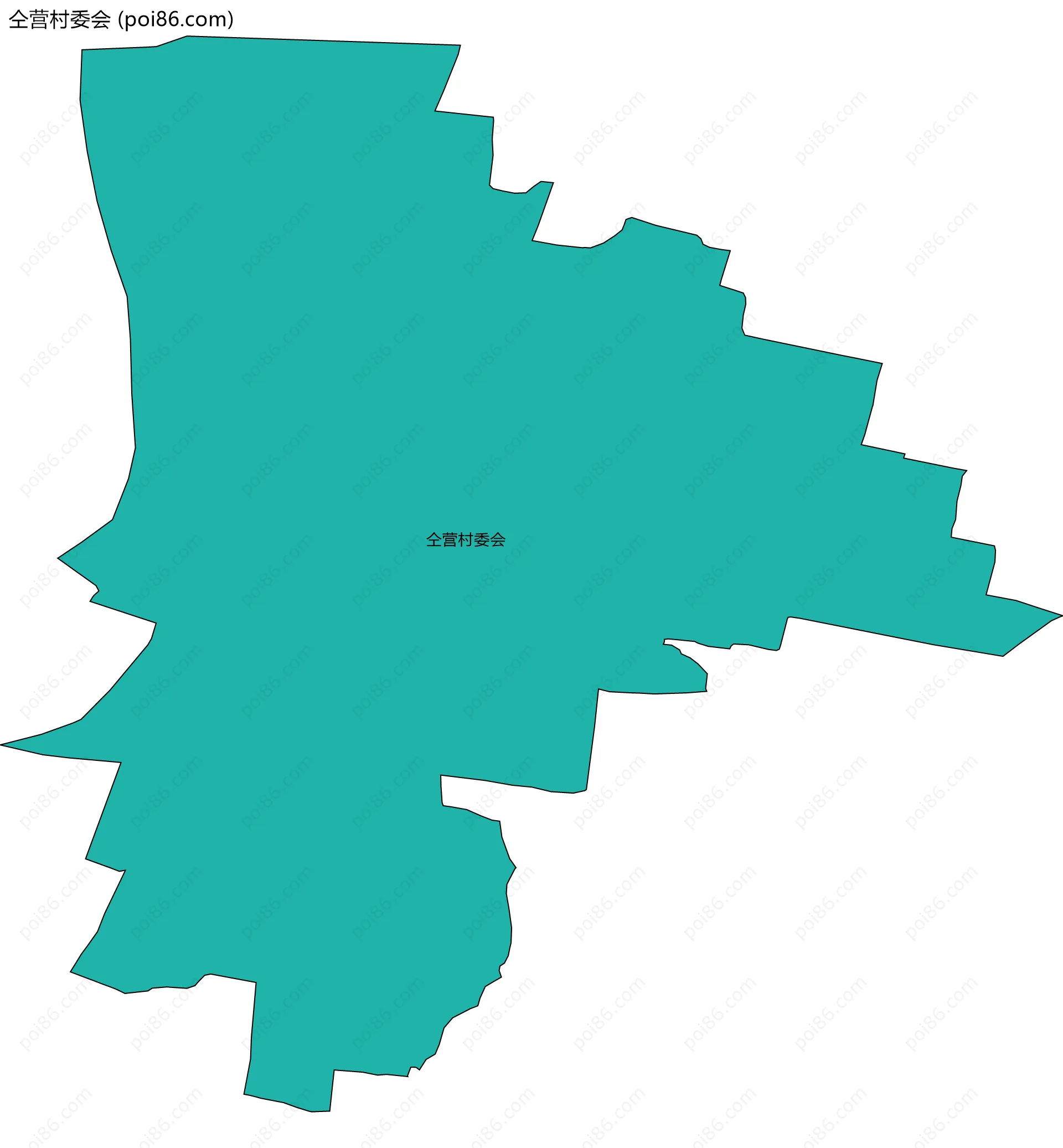 仝营村委会边界地图