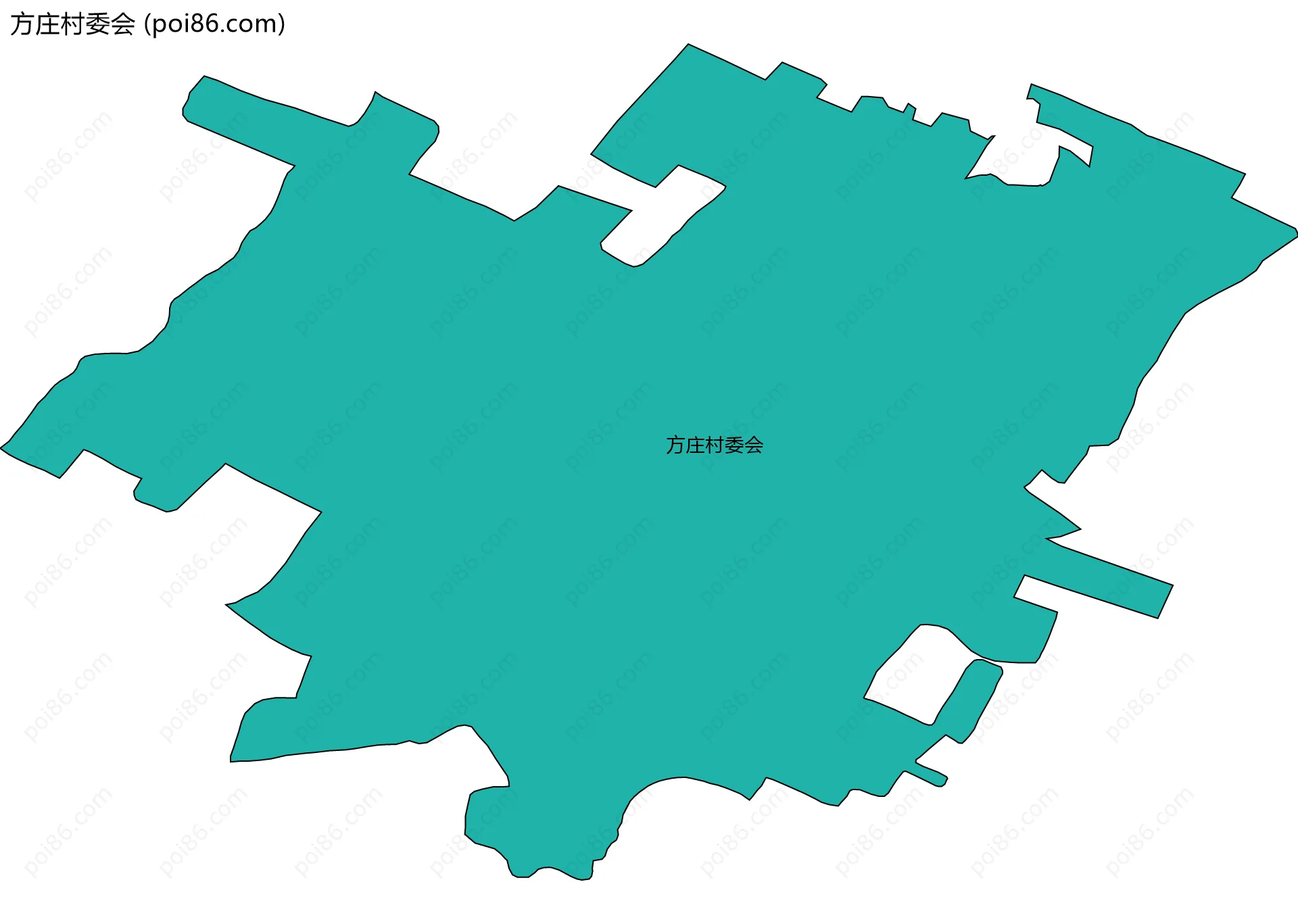 方庄村委会边界地图