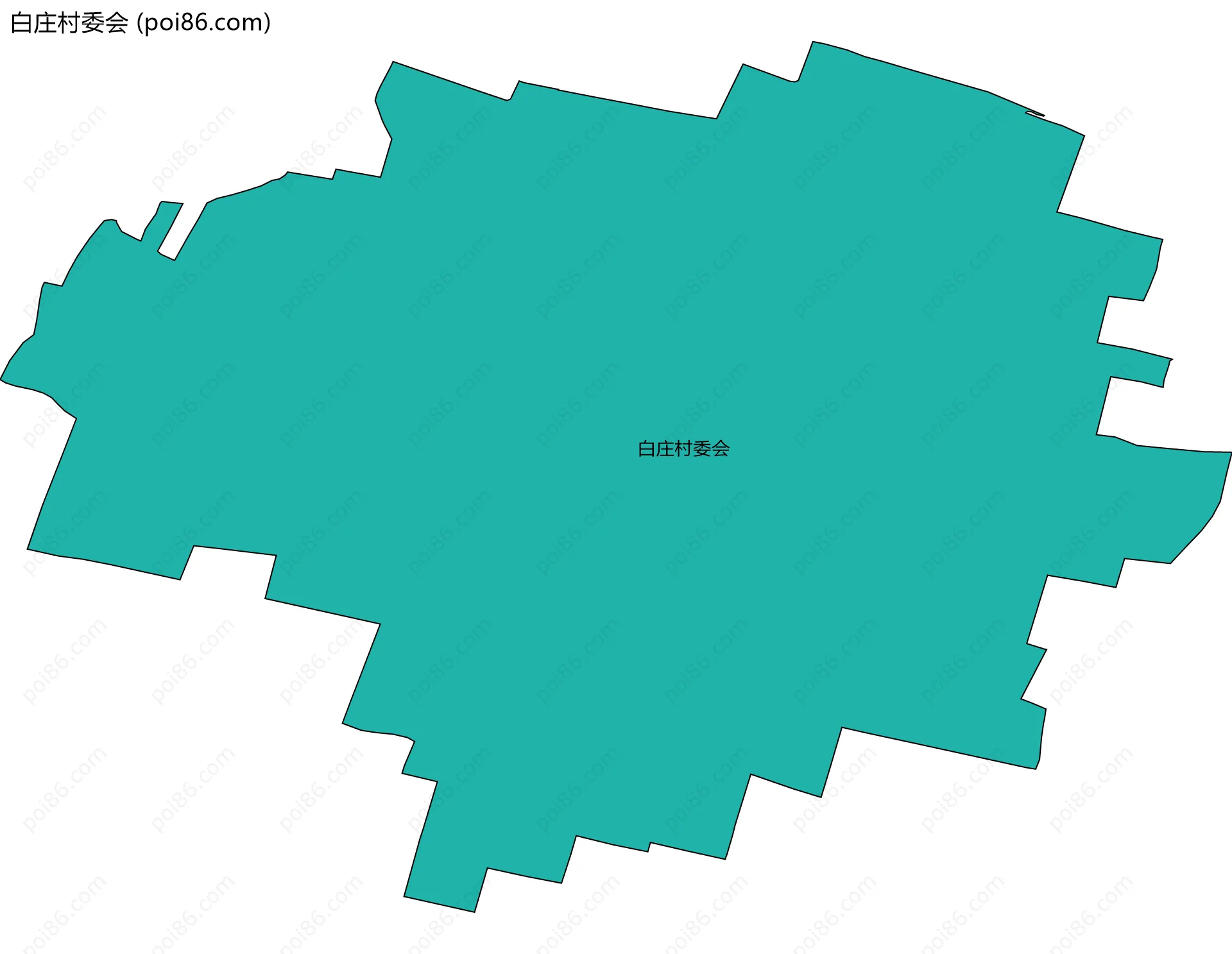 白庄村委会边界地图