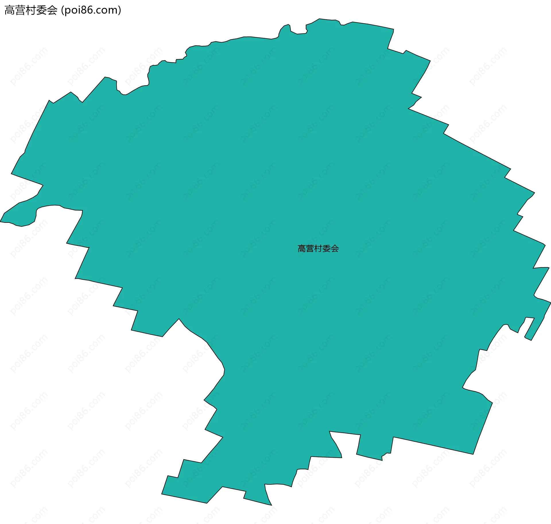 高营村委会边界地图