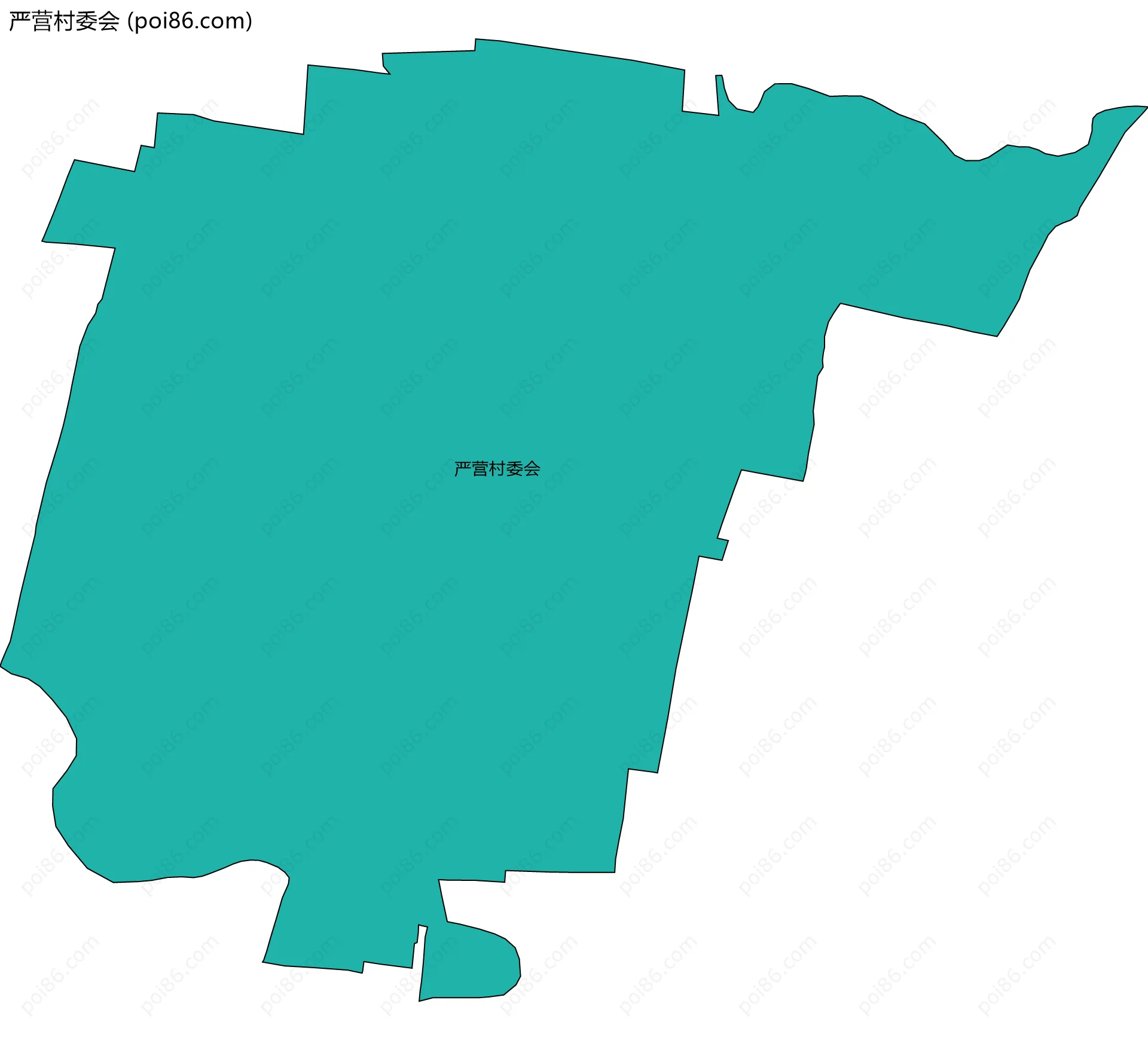 严营村委会边界地图