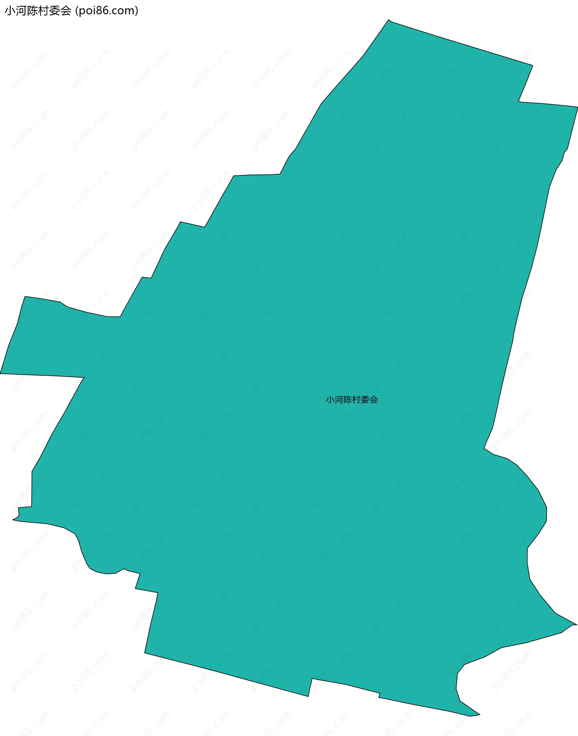 小河陈村委会边界地图
