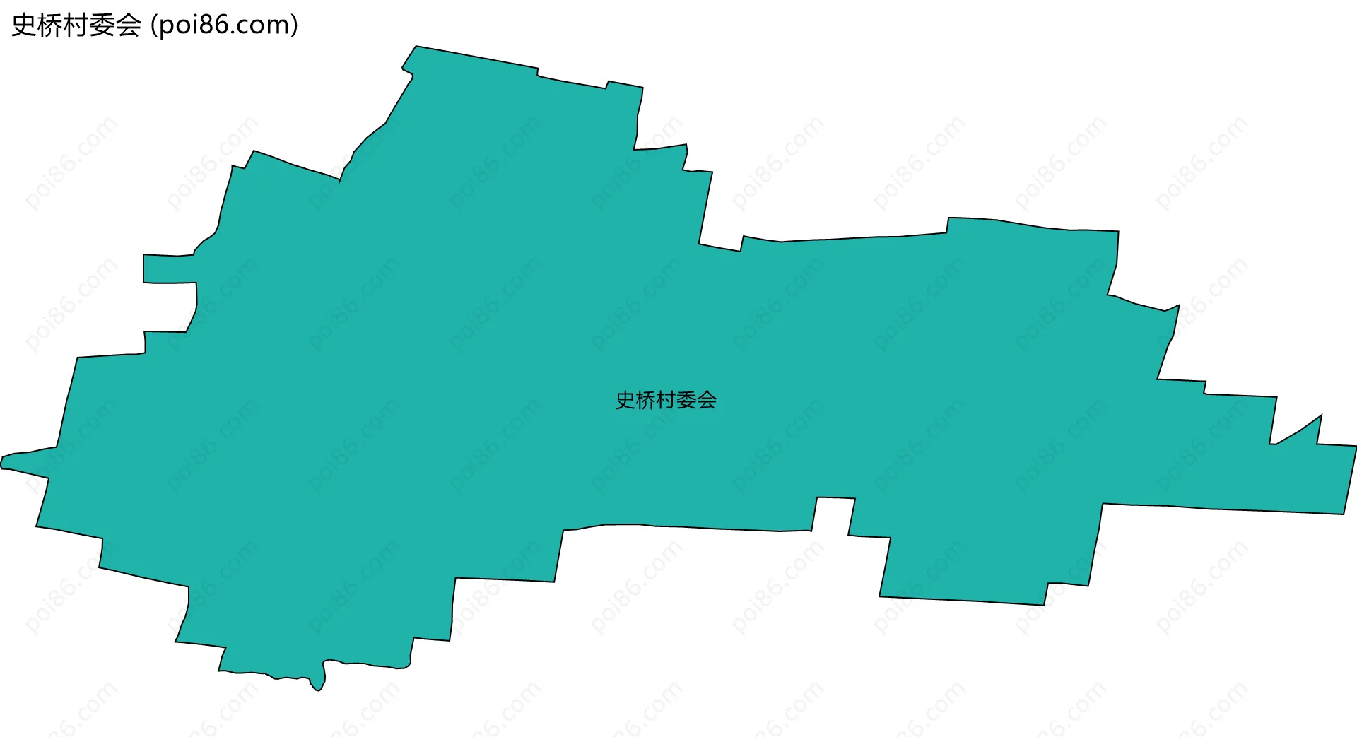 史桥村委会边界地图