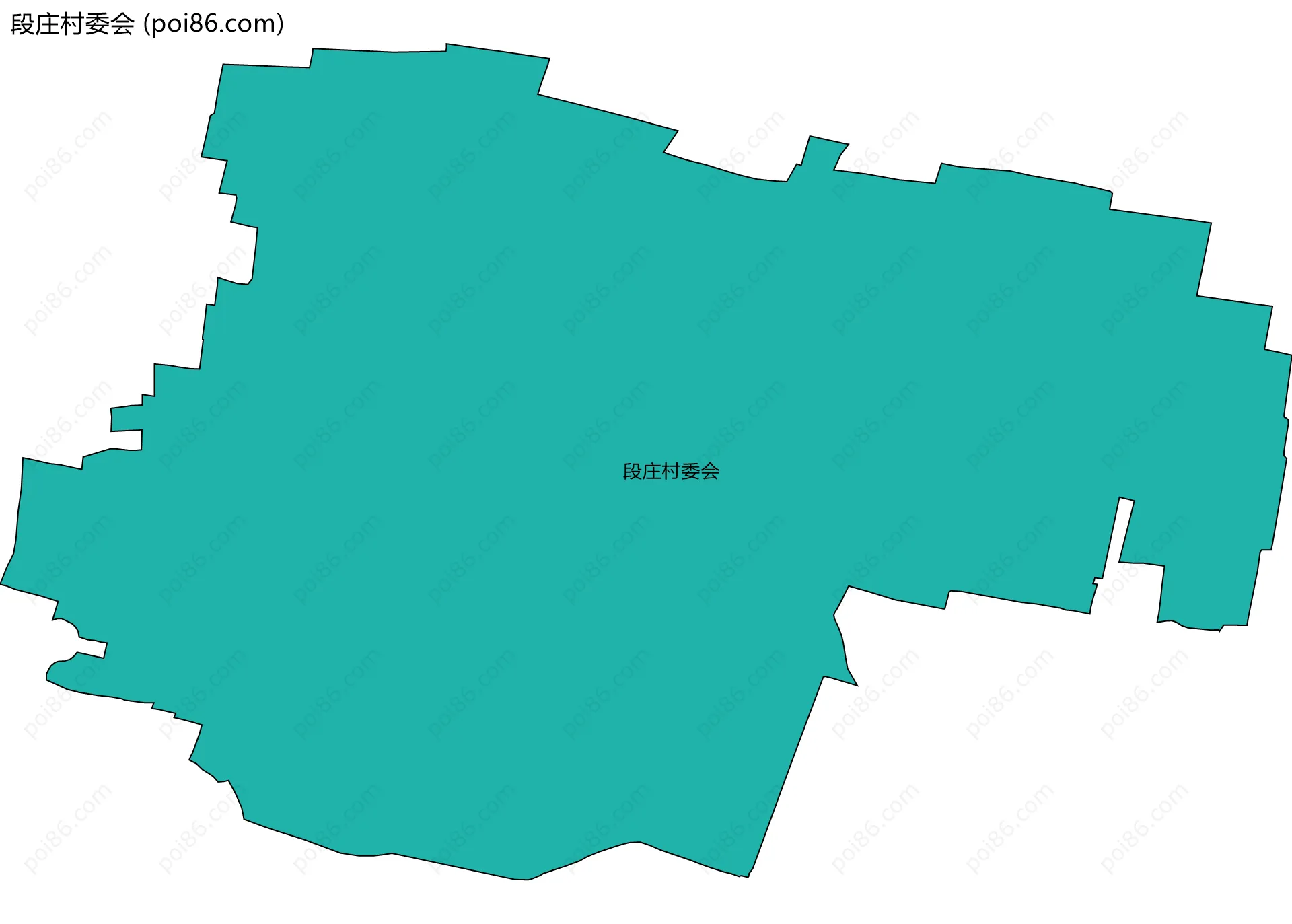 段庄村委会边界地图