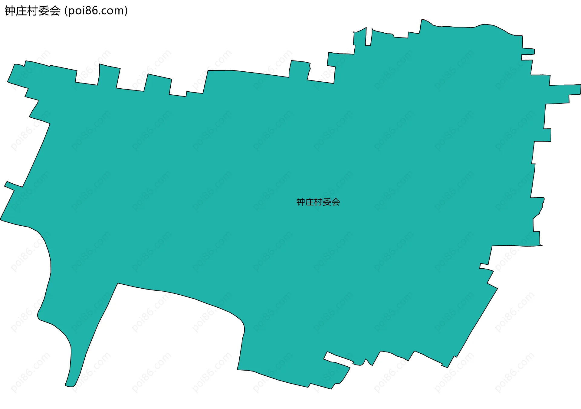 钟庄村委会边界地图