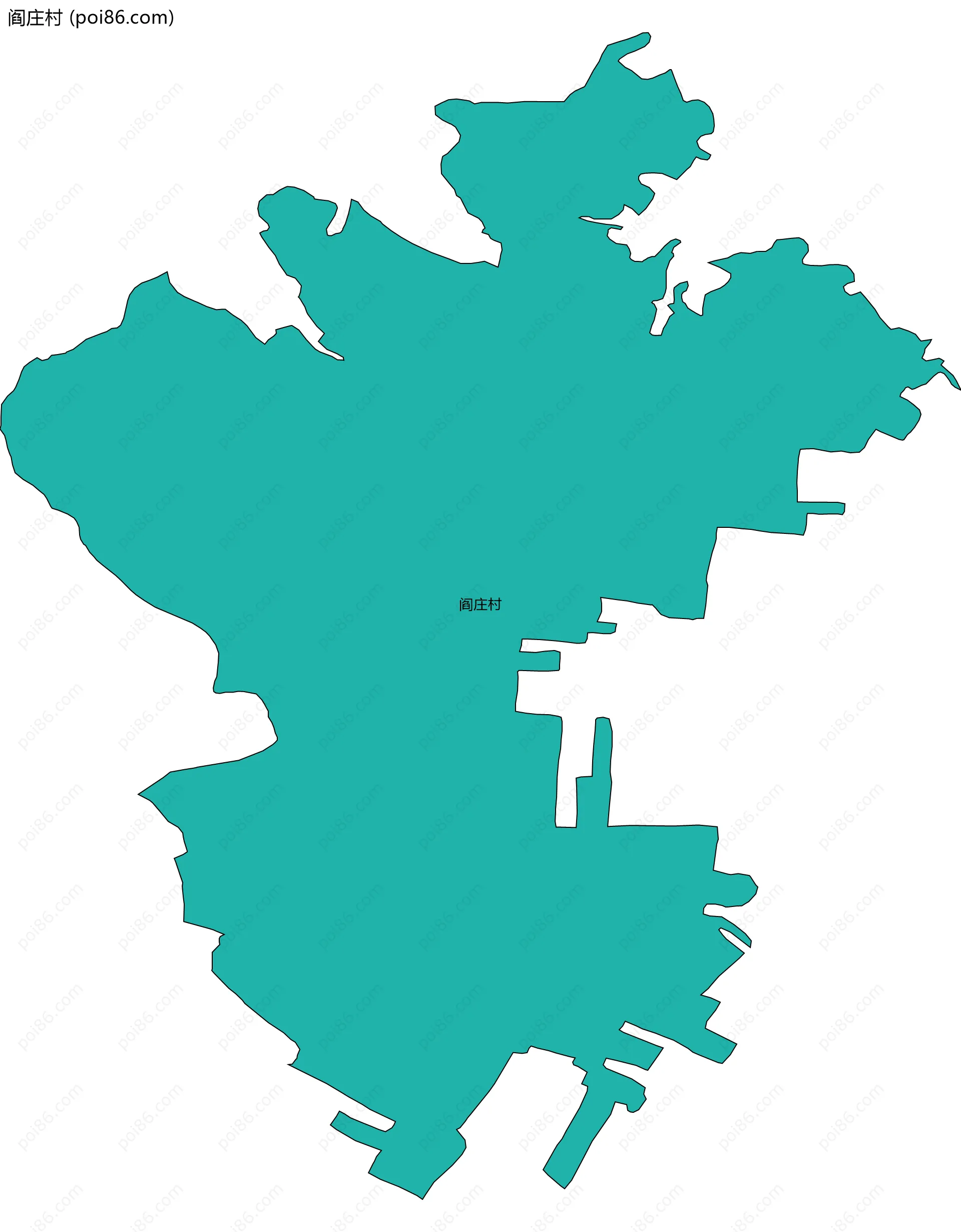 阎庄村边界地图