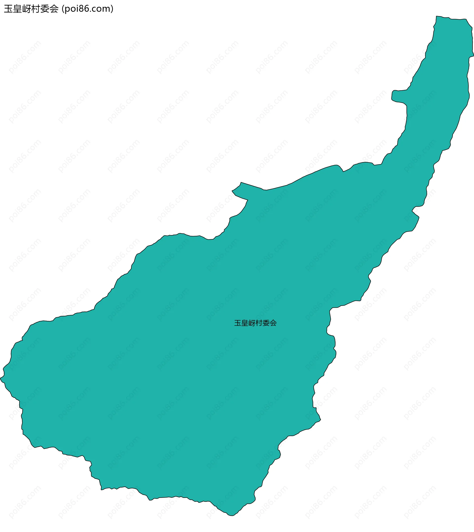 玉皇岈村委会边界地图