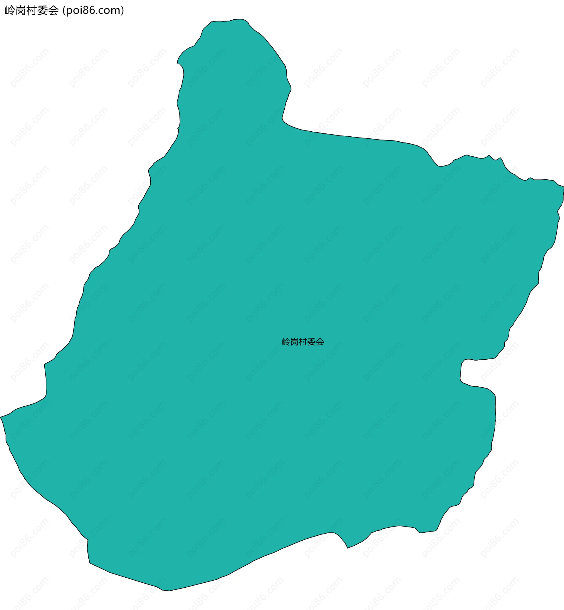 岭岗村委会边界地图