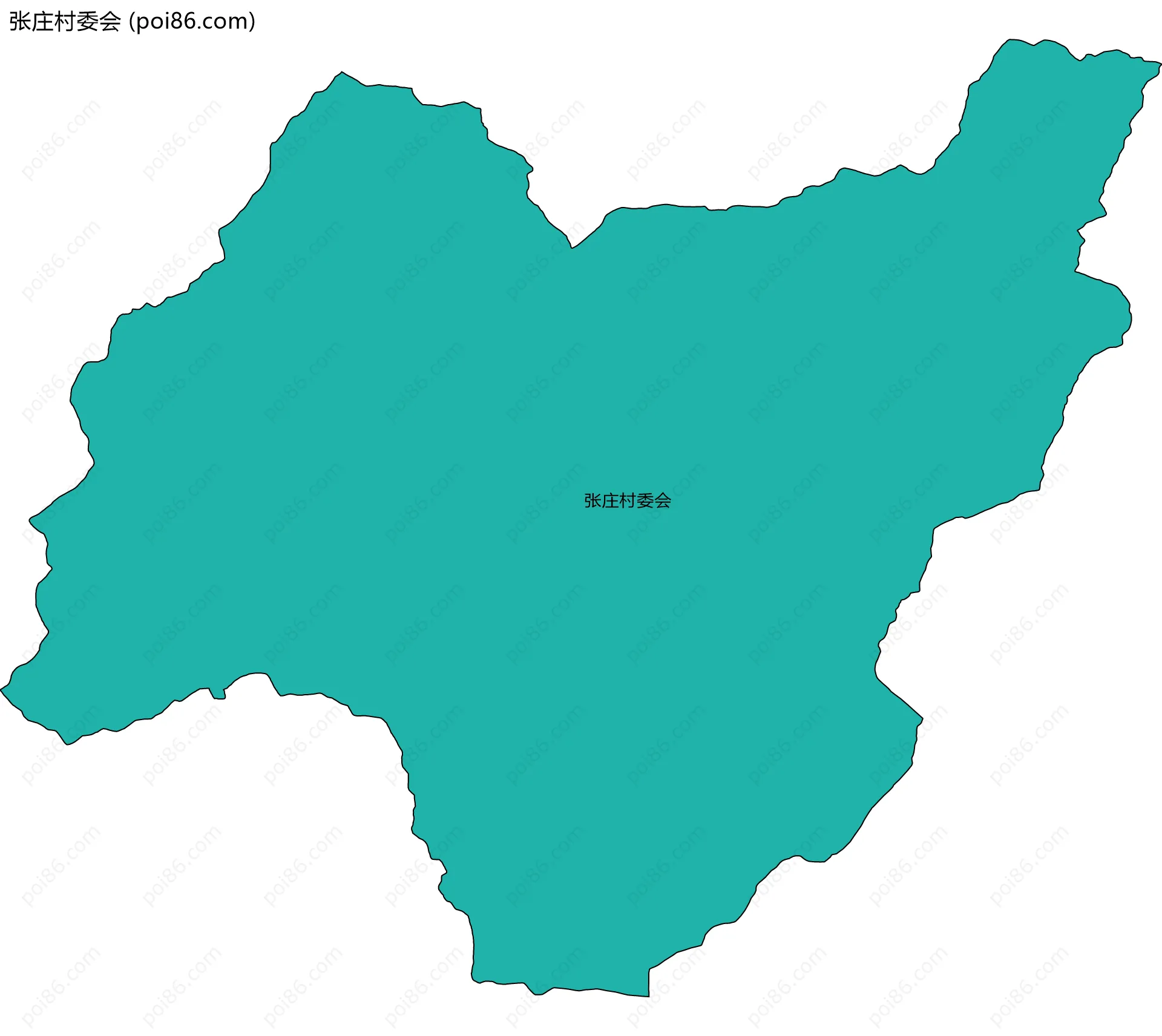 张庄村委会边界地图
