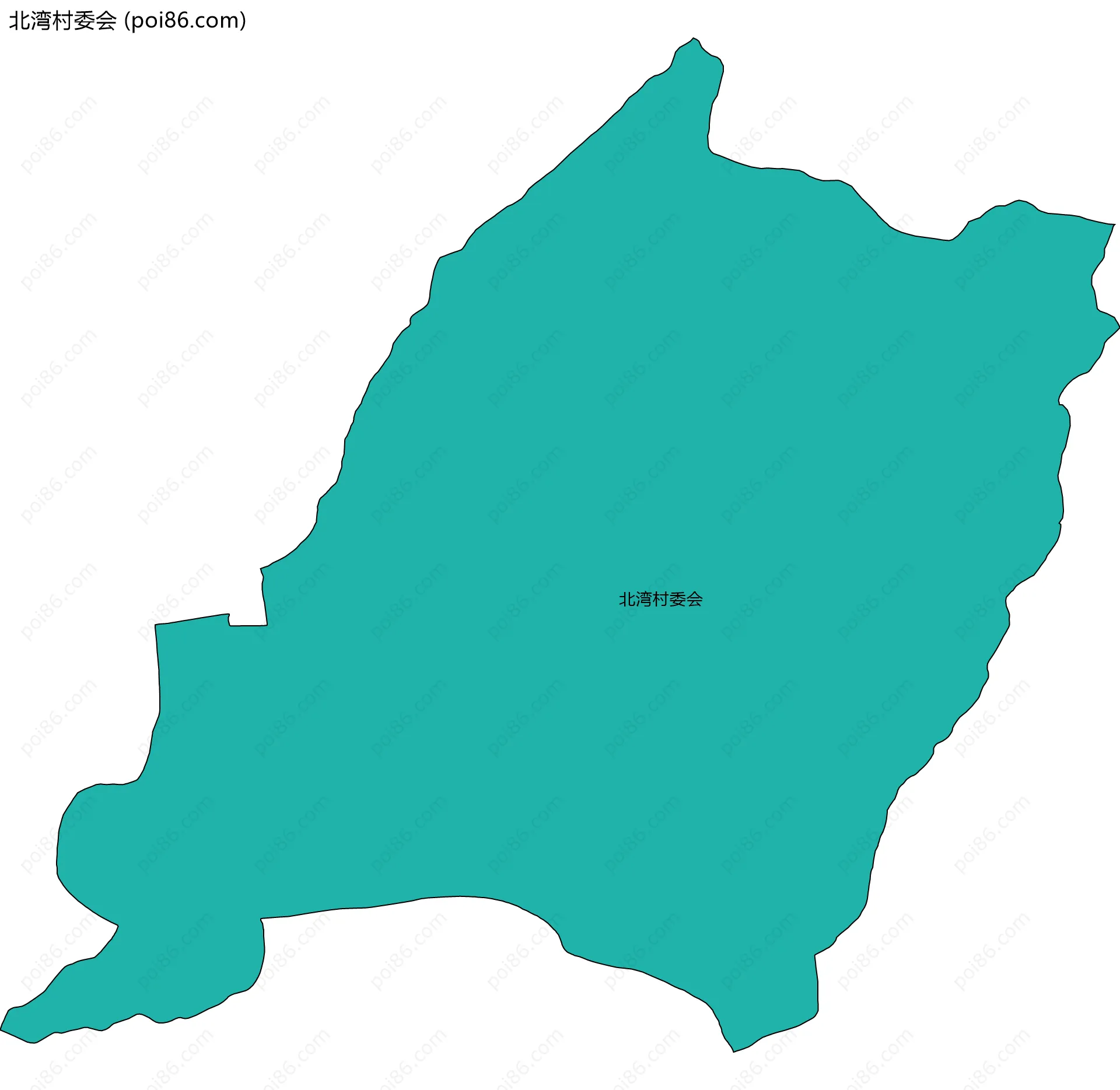 北湾村委会边界地图