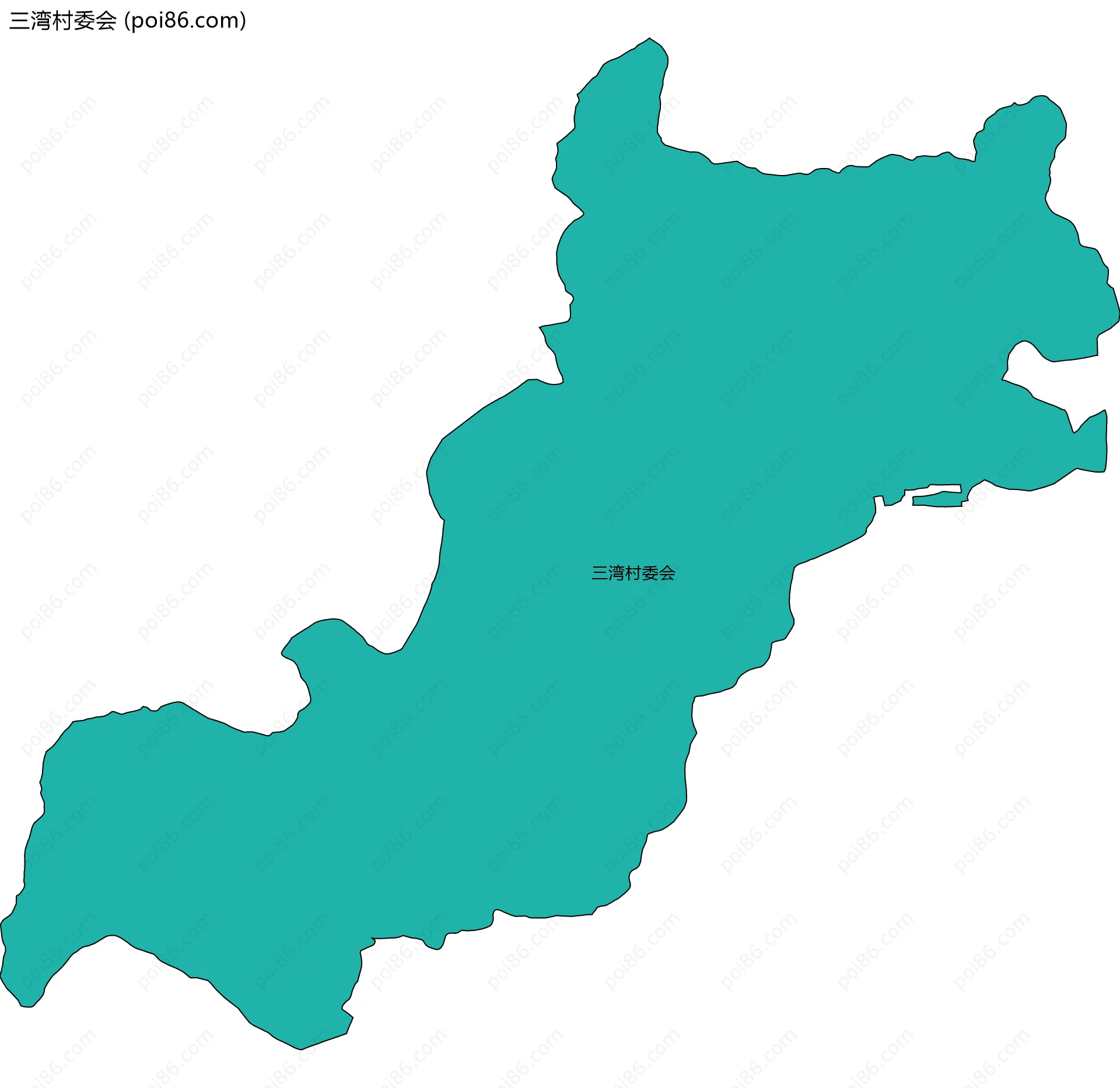 三湾村委会边界地图