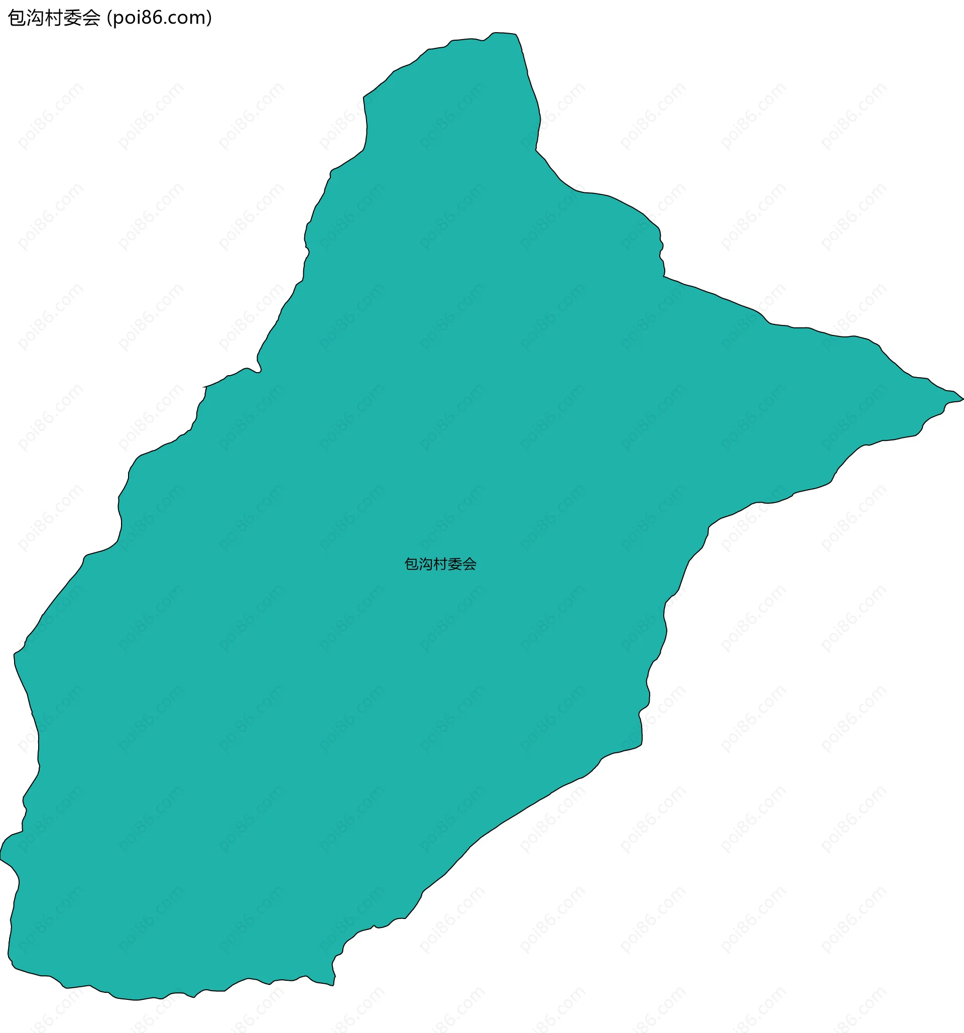 包沟村委会边界地图