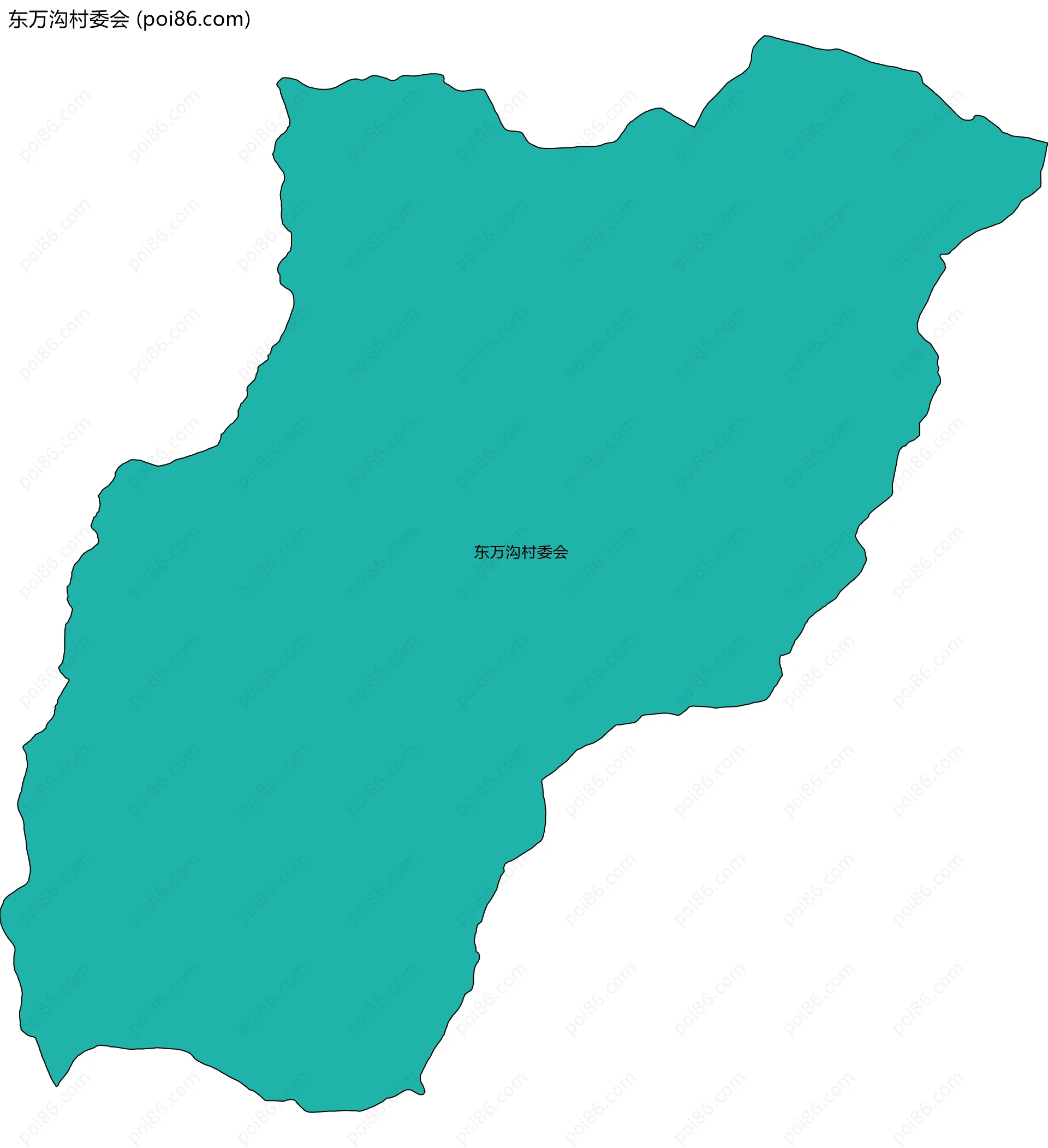 东万沟村委会边界地图