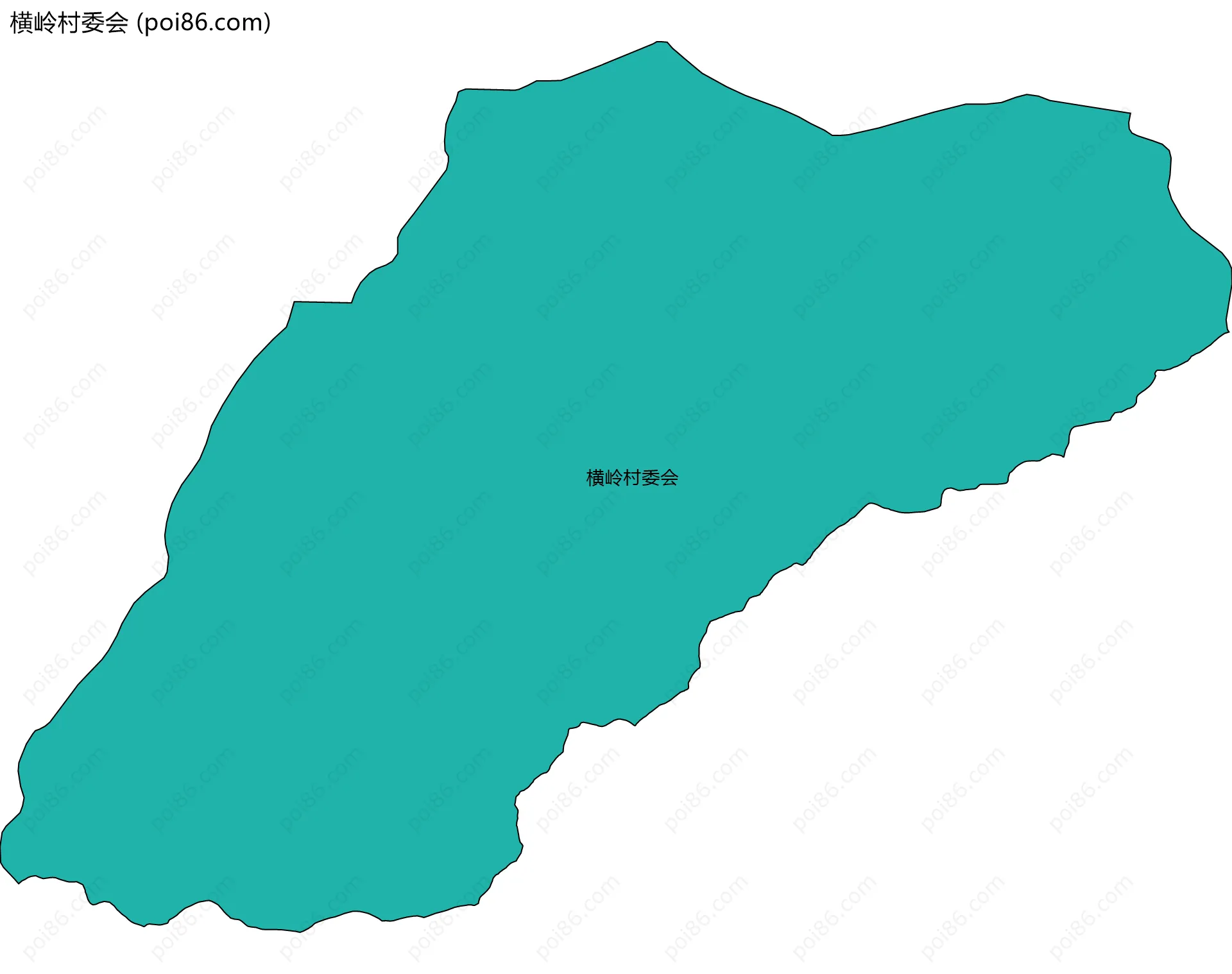 横岭村委会边界地图