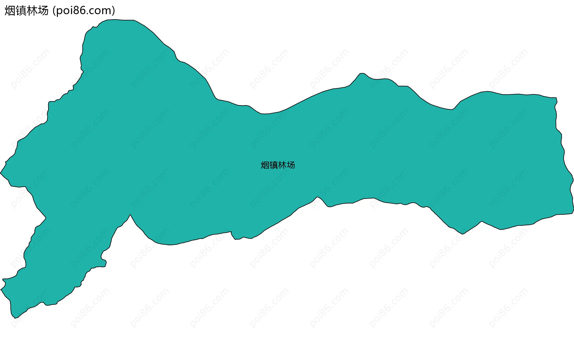 烟镇林场边界地图
