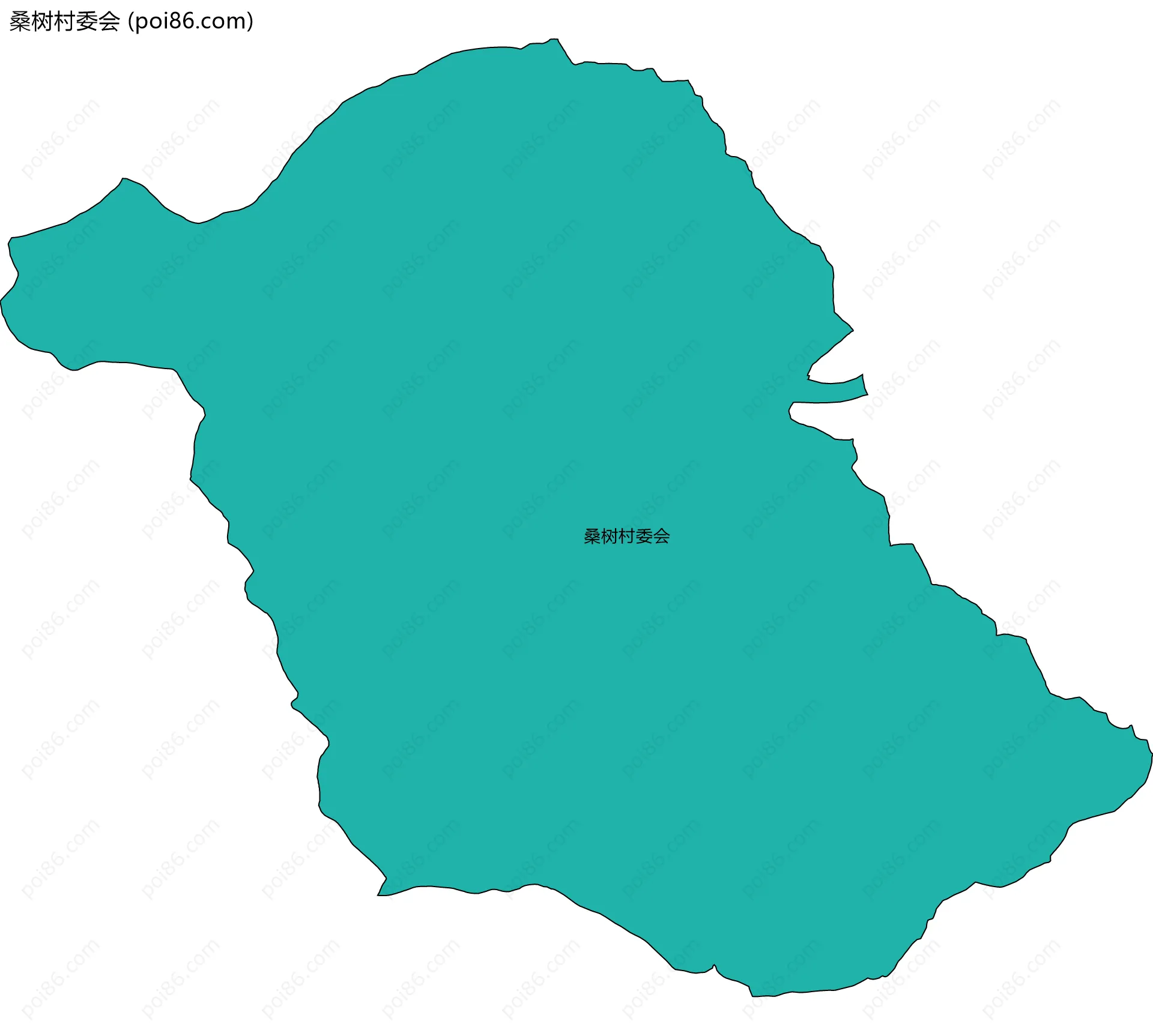 桑树村委会边界地图