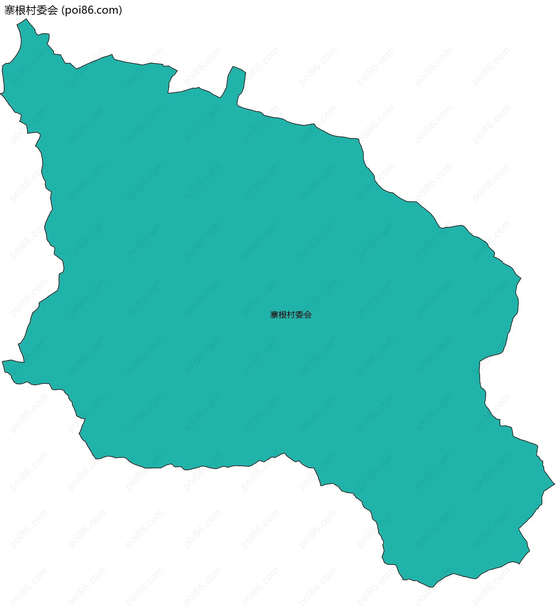 寨根村委会边界地图