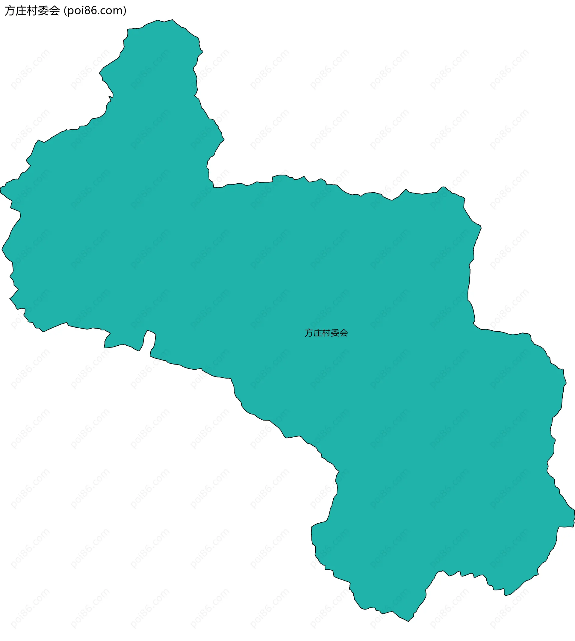 方庄村委会边界地图
