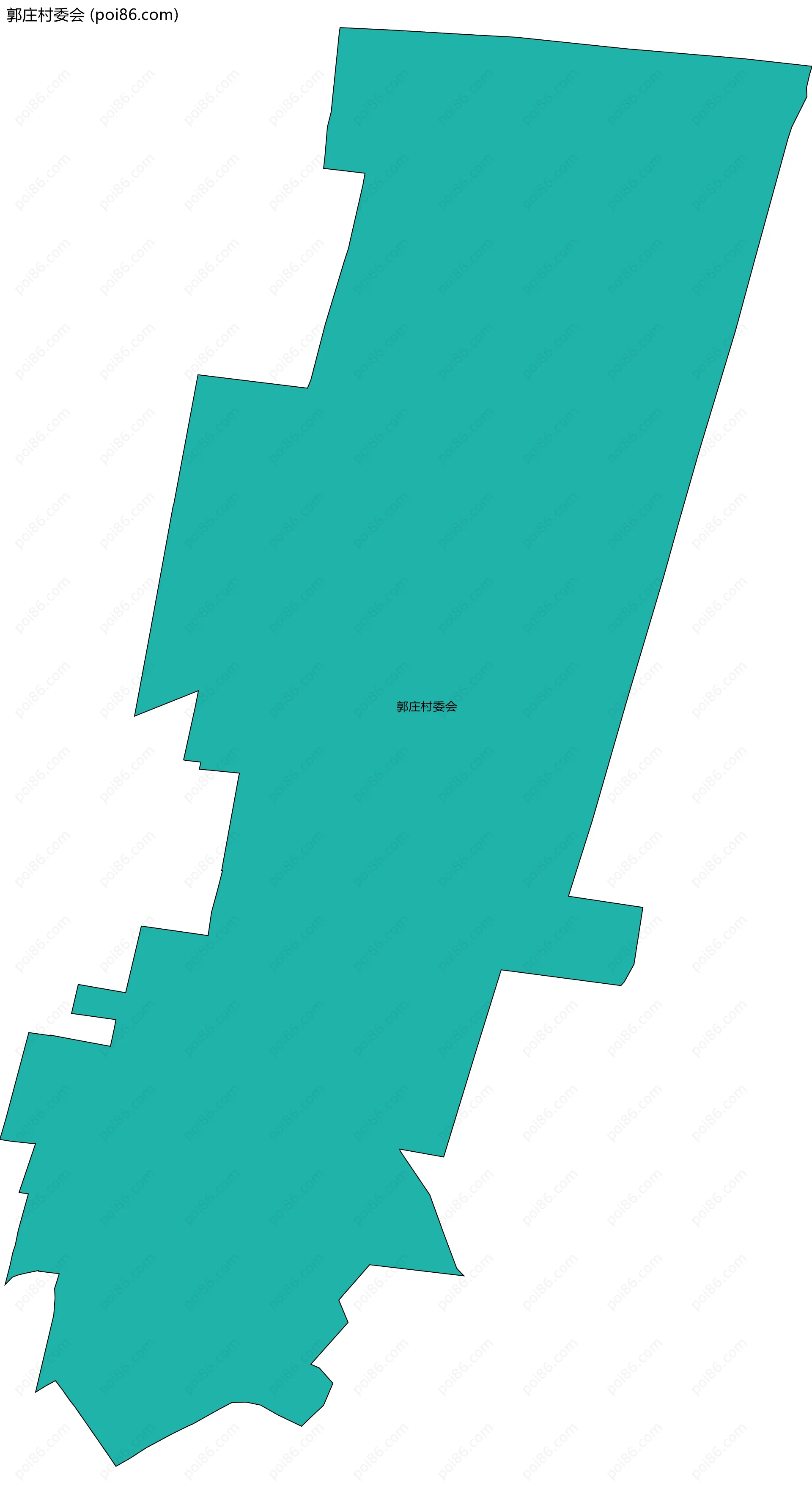 郭庄村委会边界地图