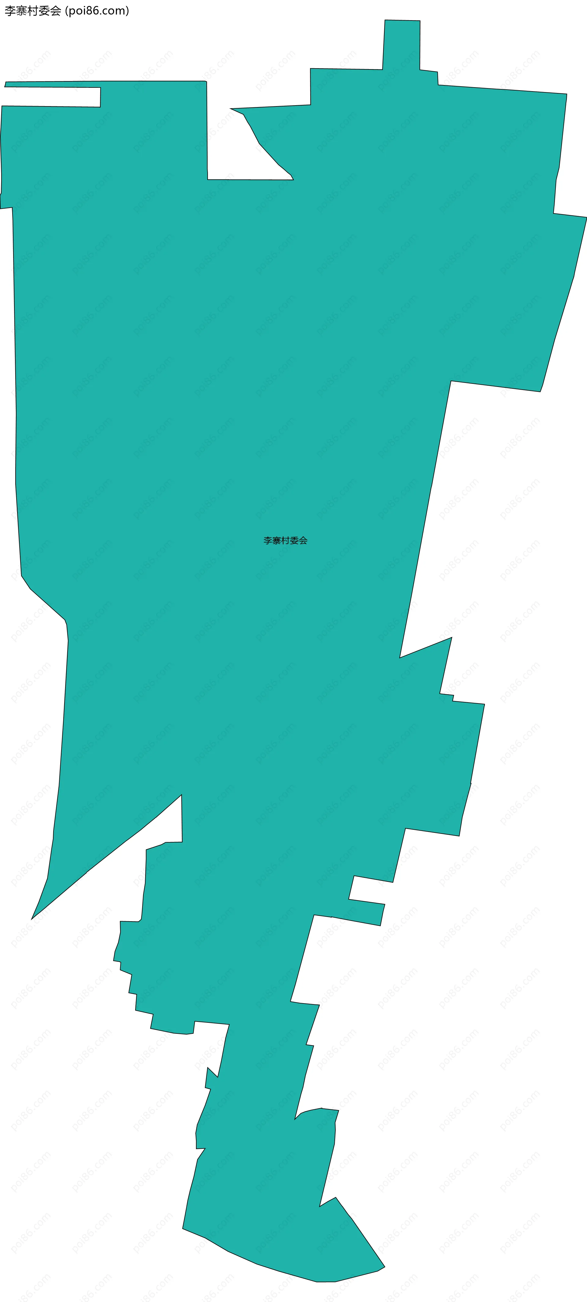 李寨村委会边界地图