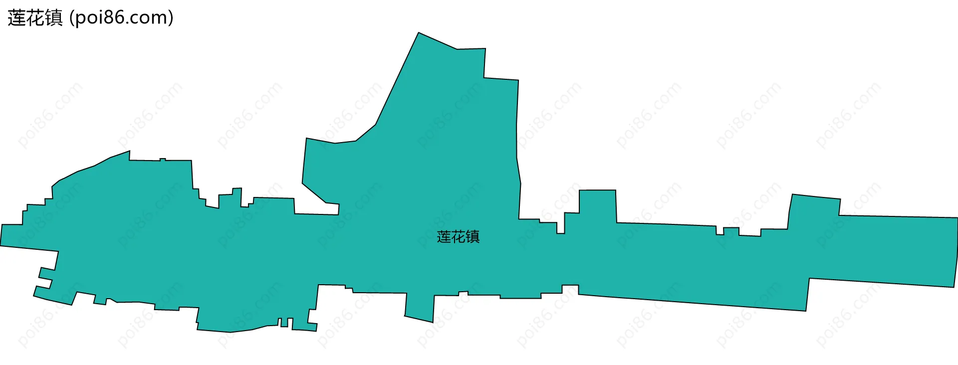 莲花镇边界地图