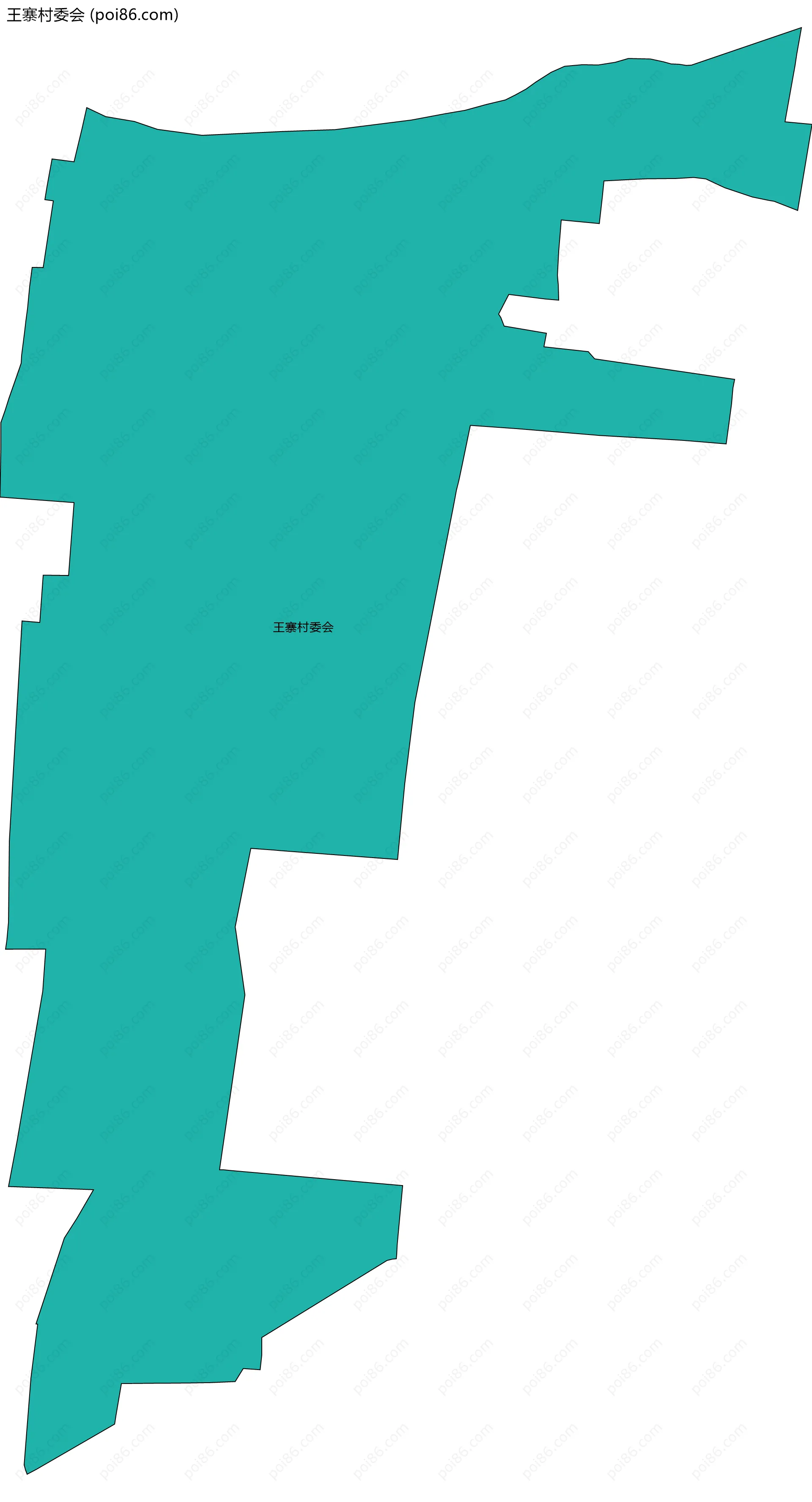 王寨村委会边界地图