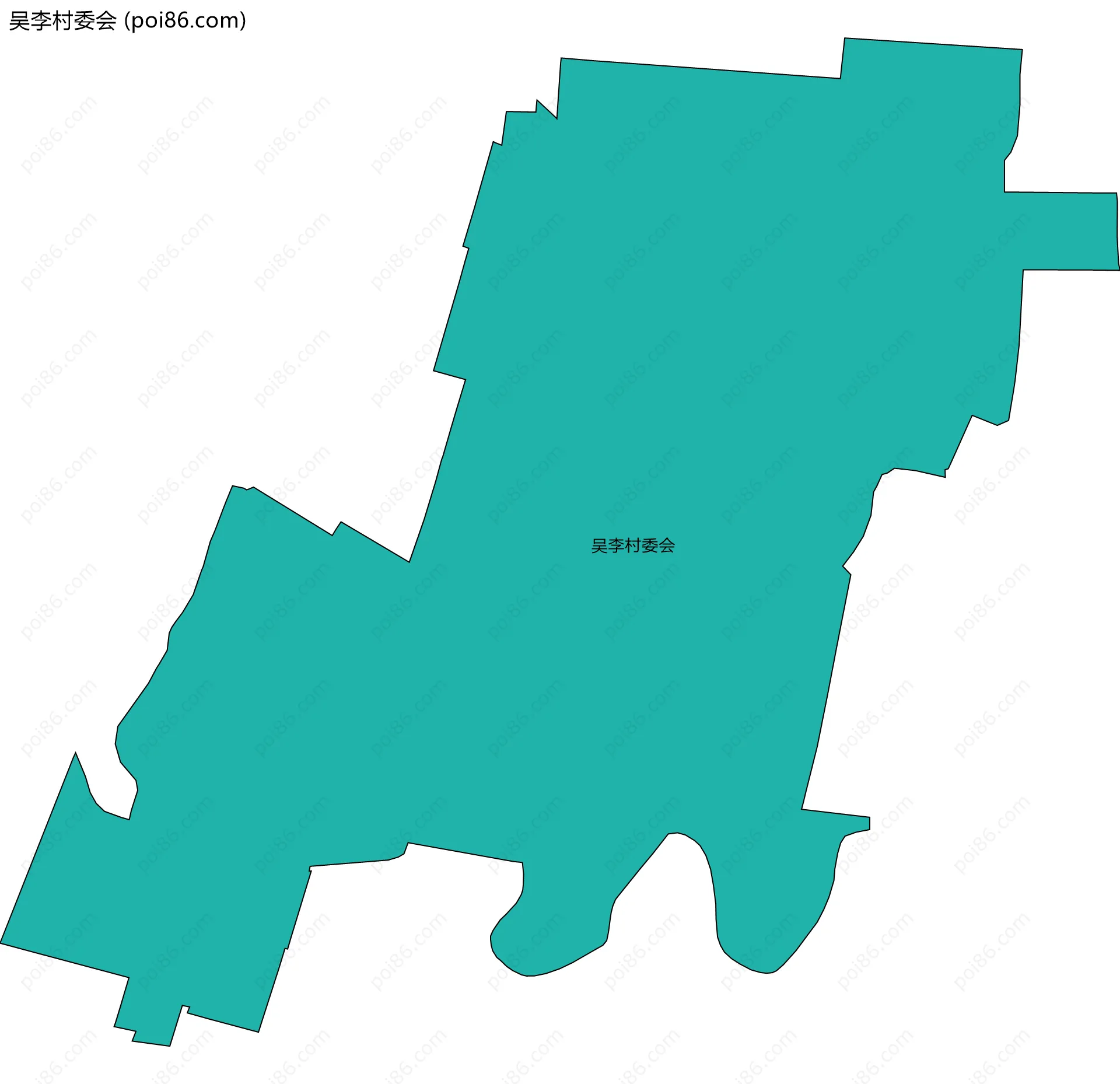 吴李村委会边界地图