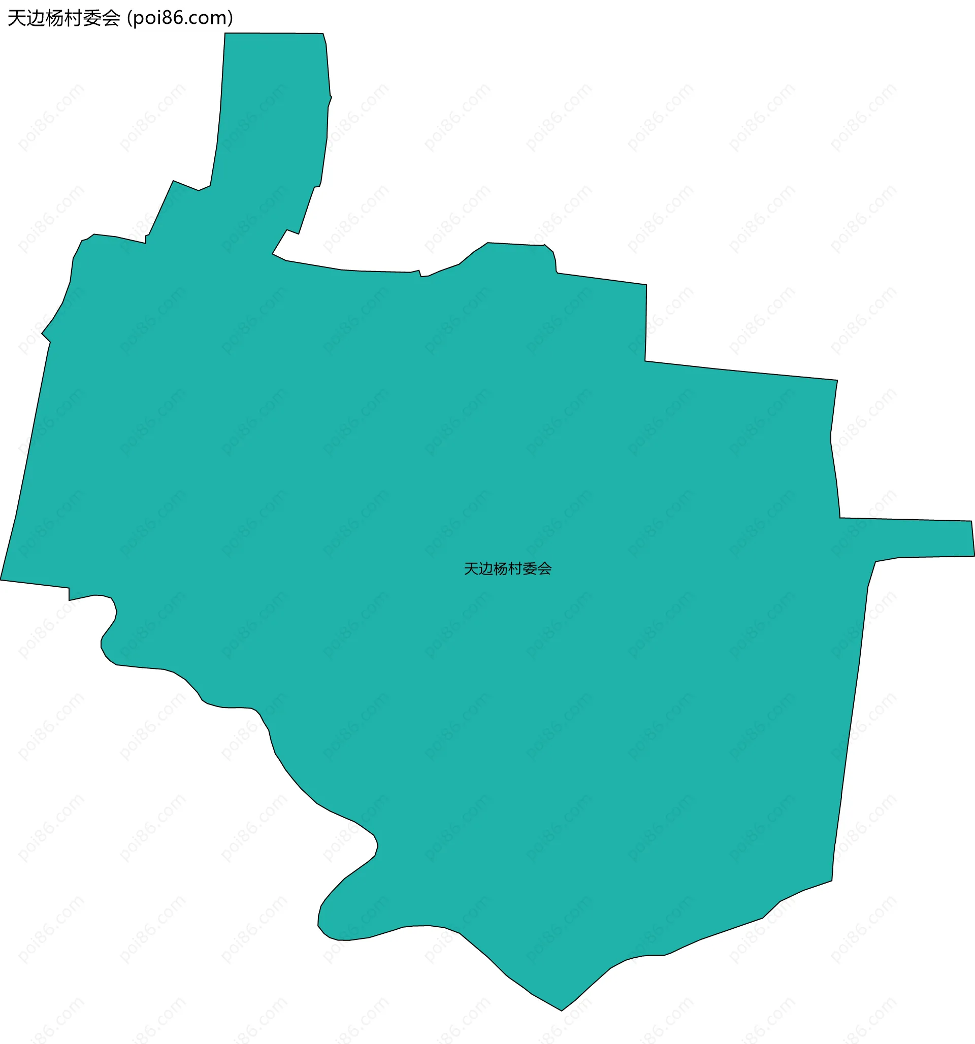 天边杨村委会边界地图