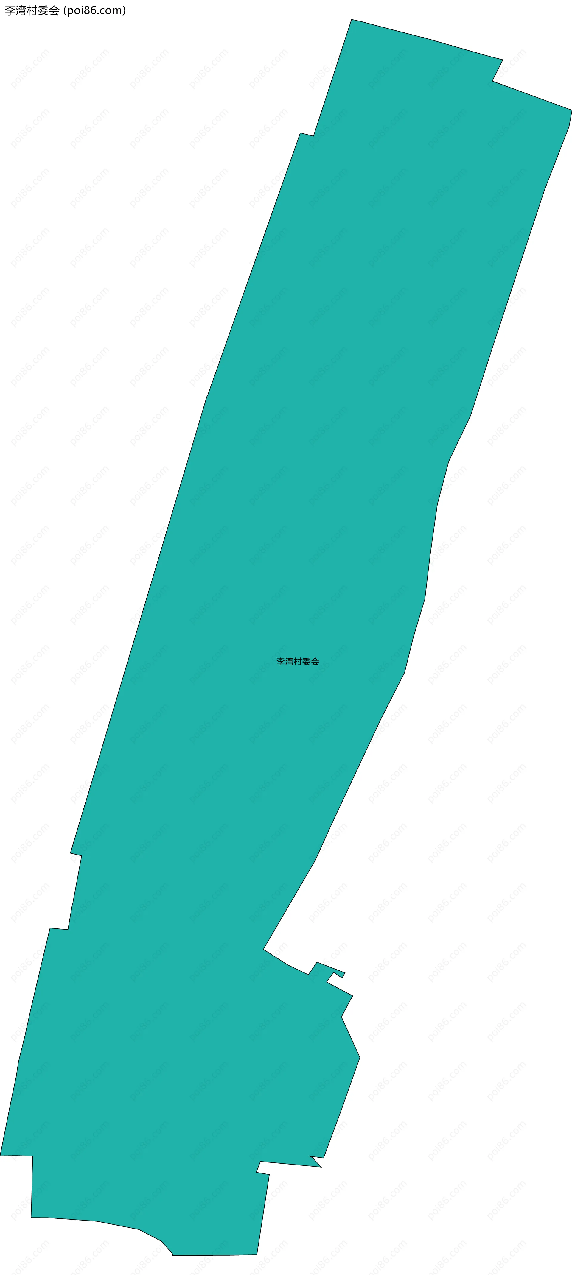 李湾村委会边界地图