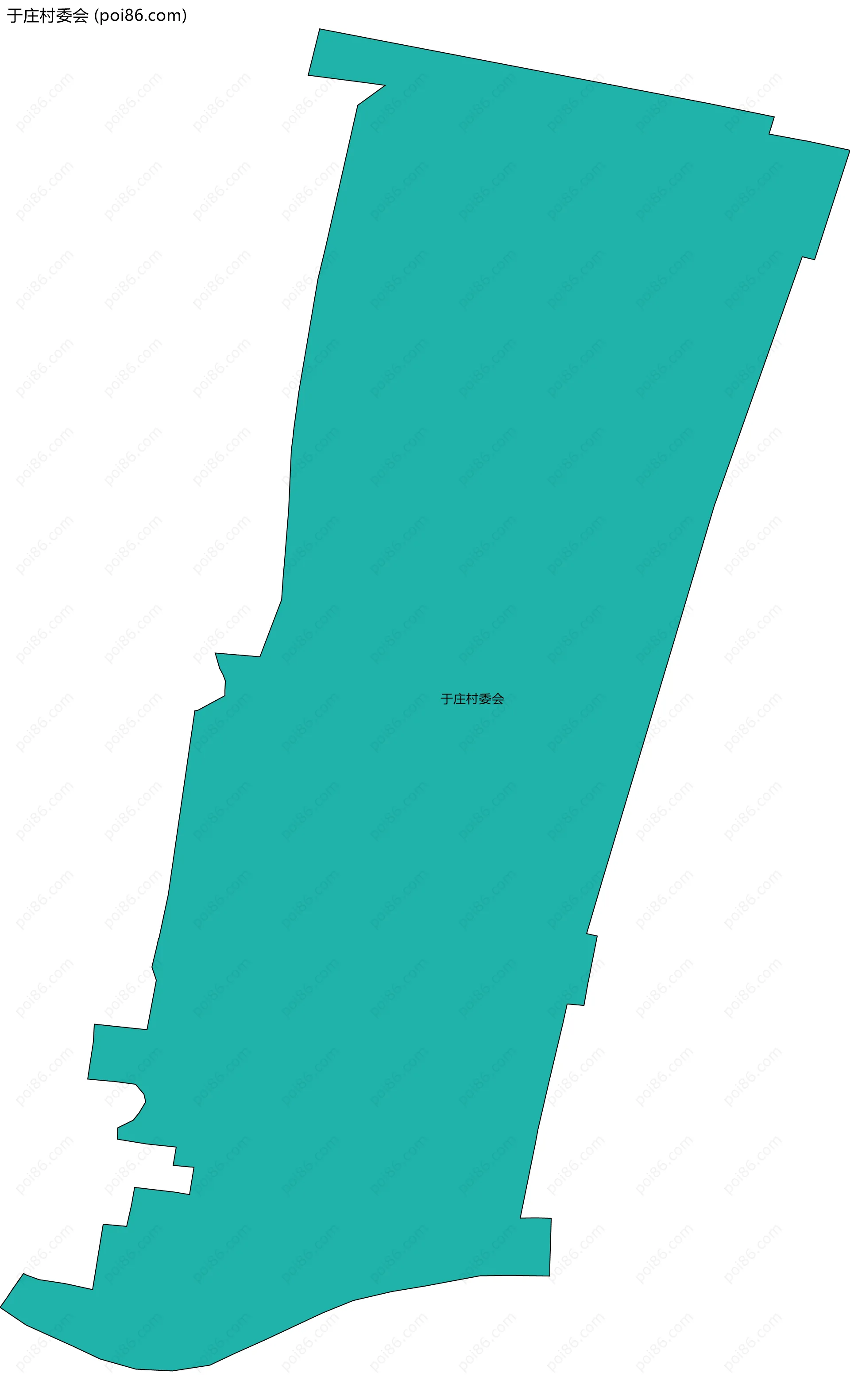于庄村委会边界地图