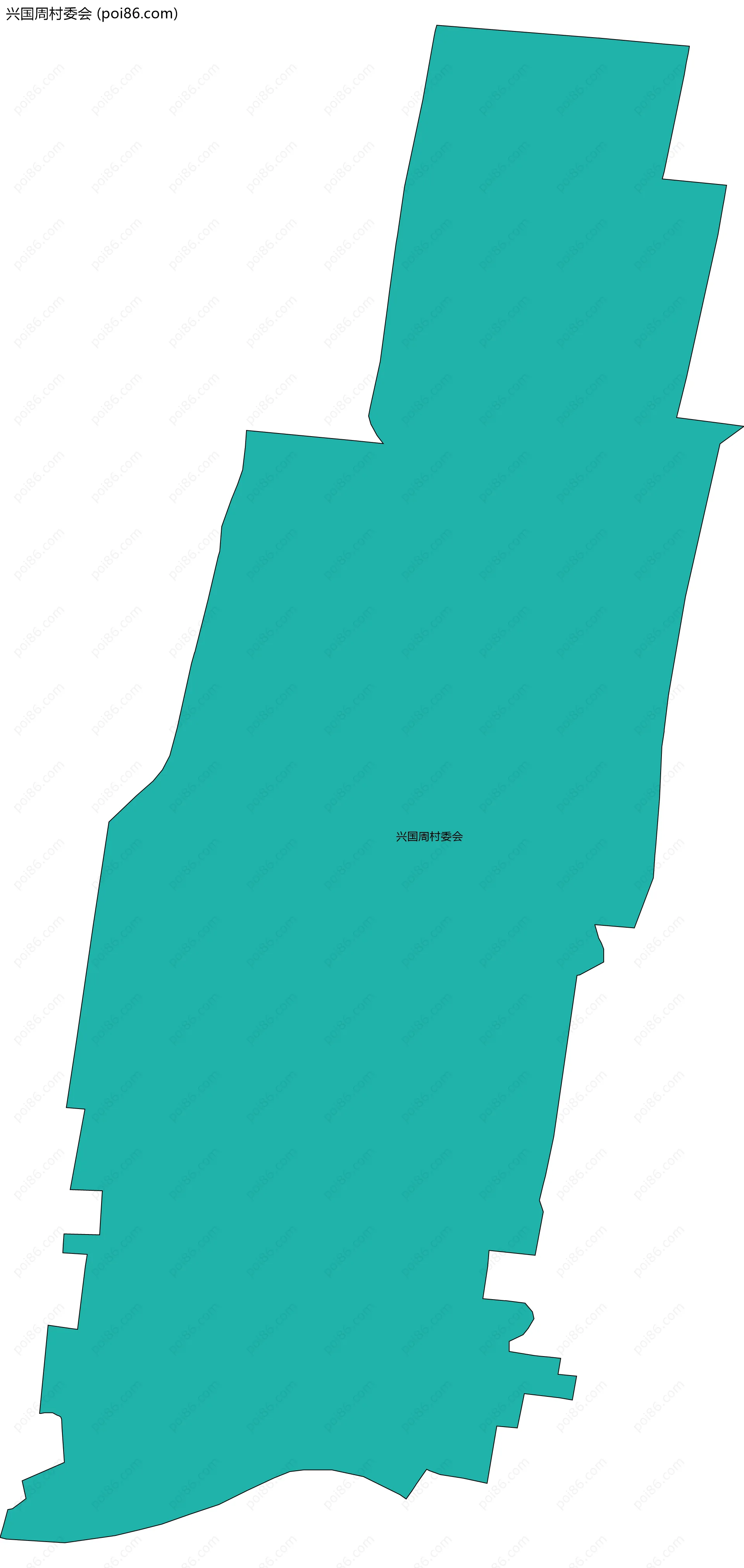 兴国周村委会边界地图