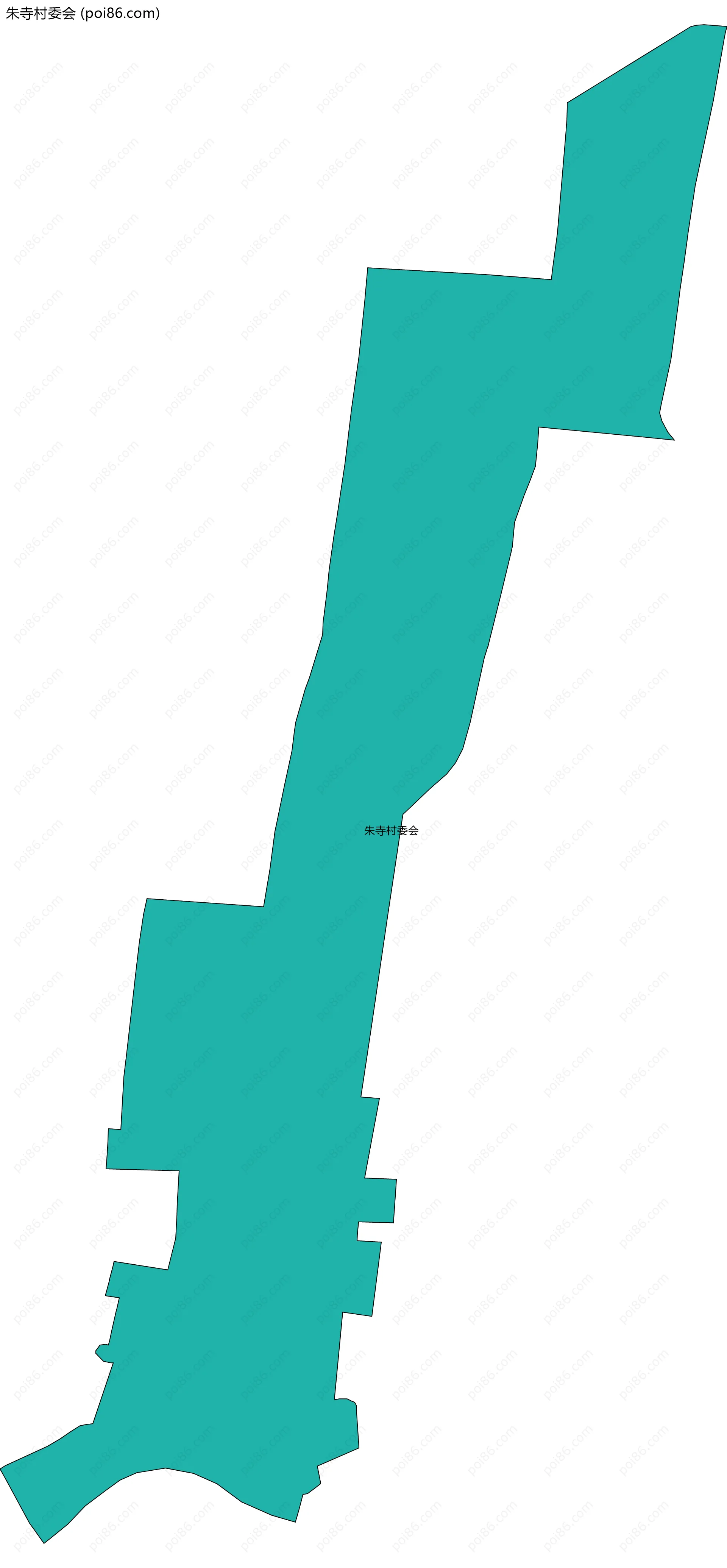 朱寺村委会边界地图