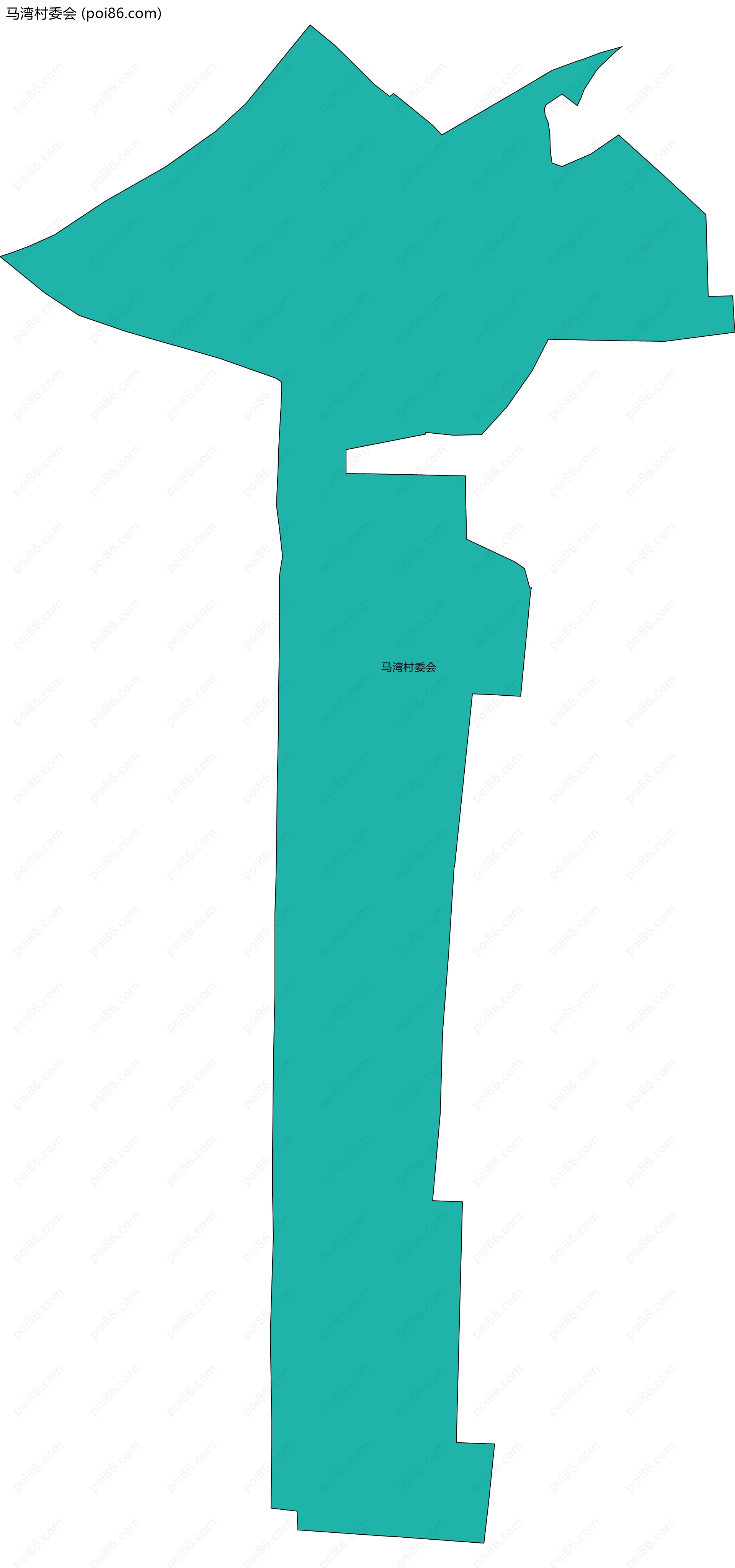 马湾村委会边界地图