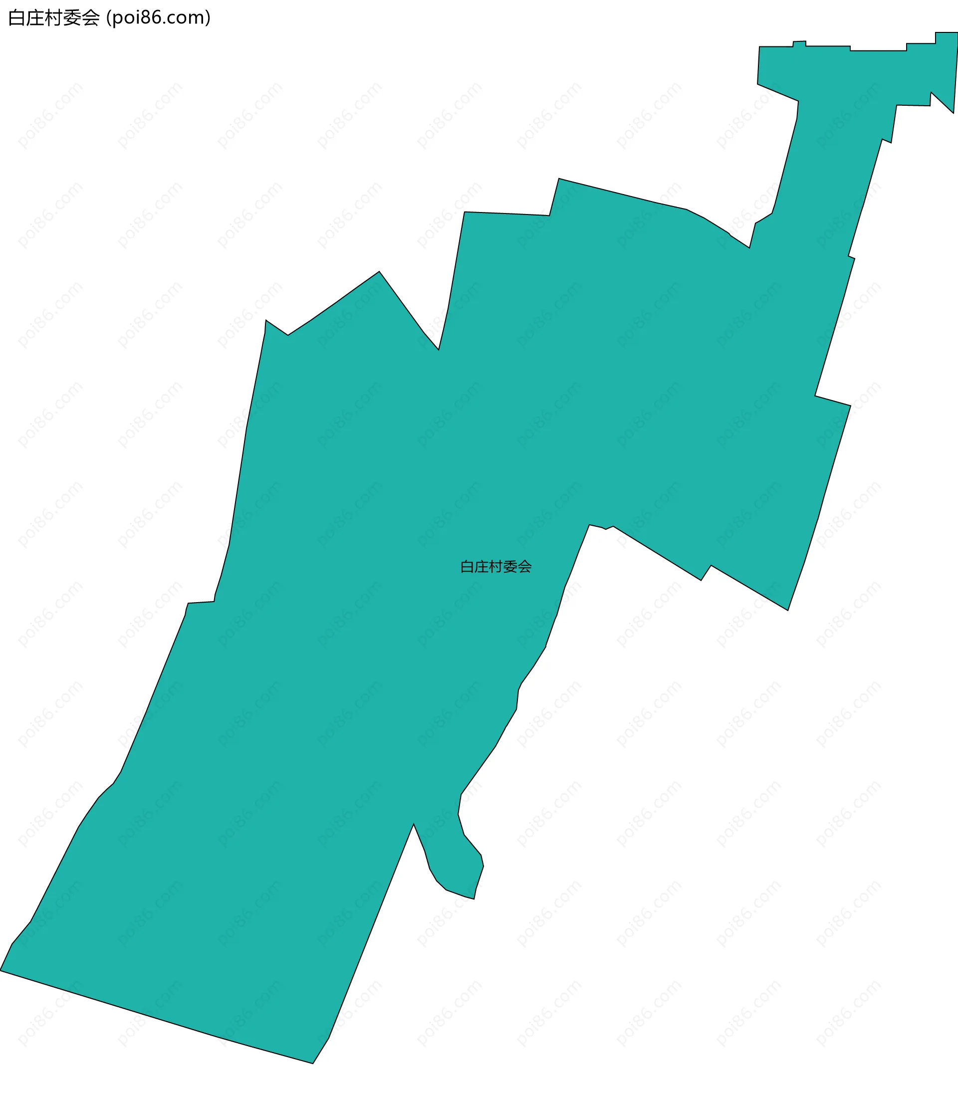 白庄村委会边界地图