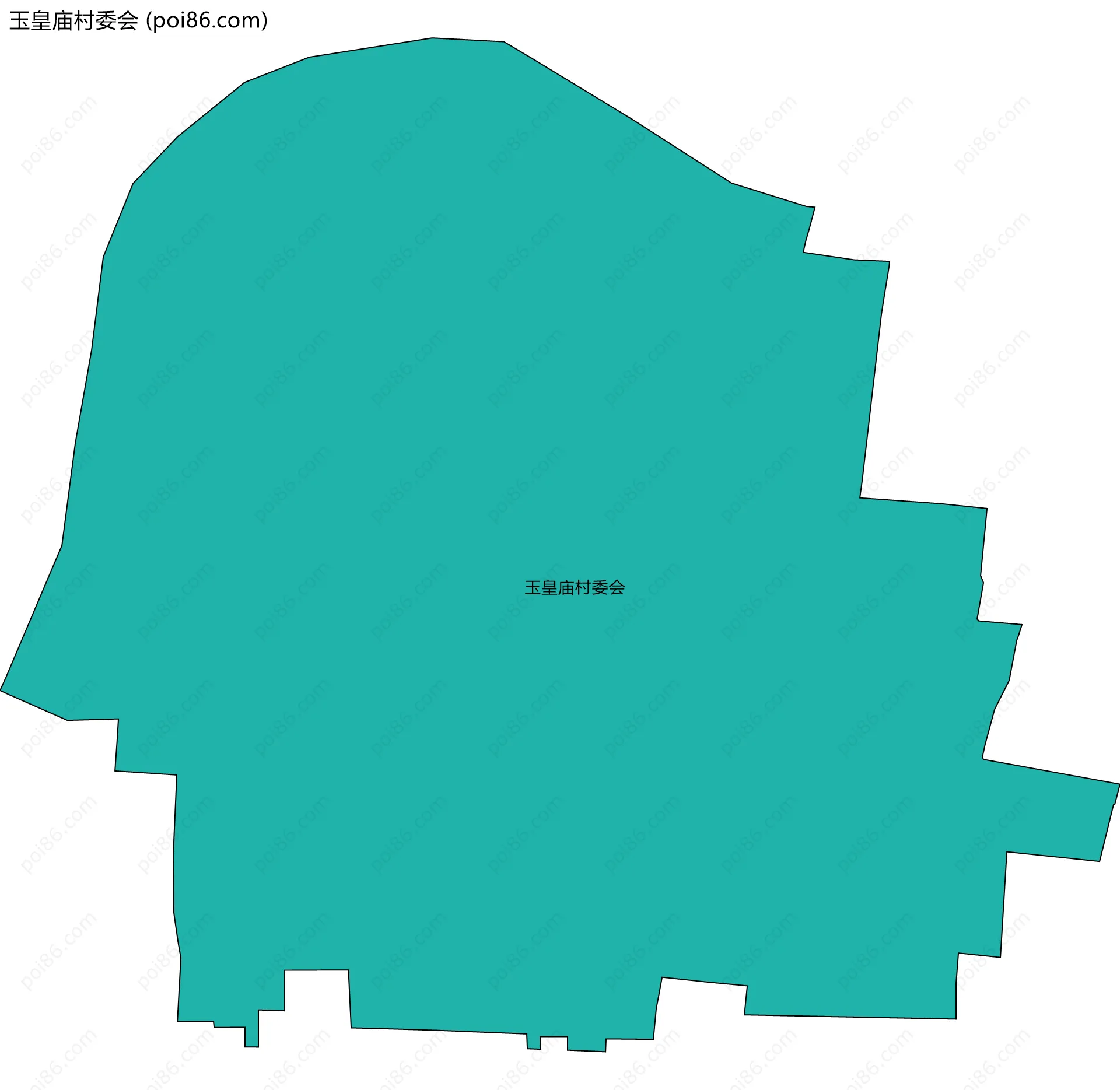 玉皇庙村委会边界地图