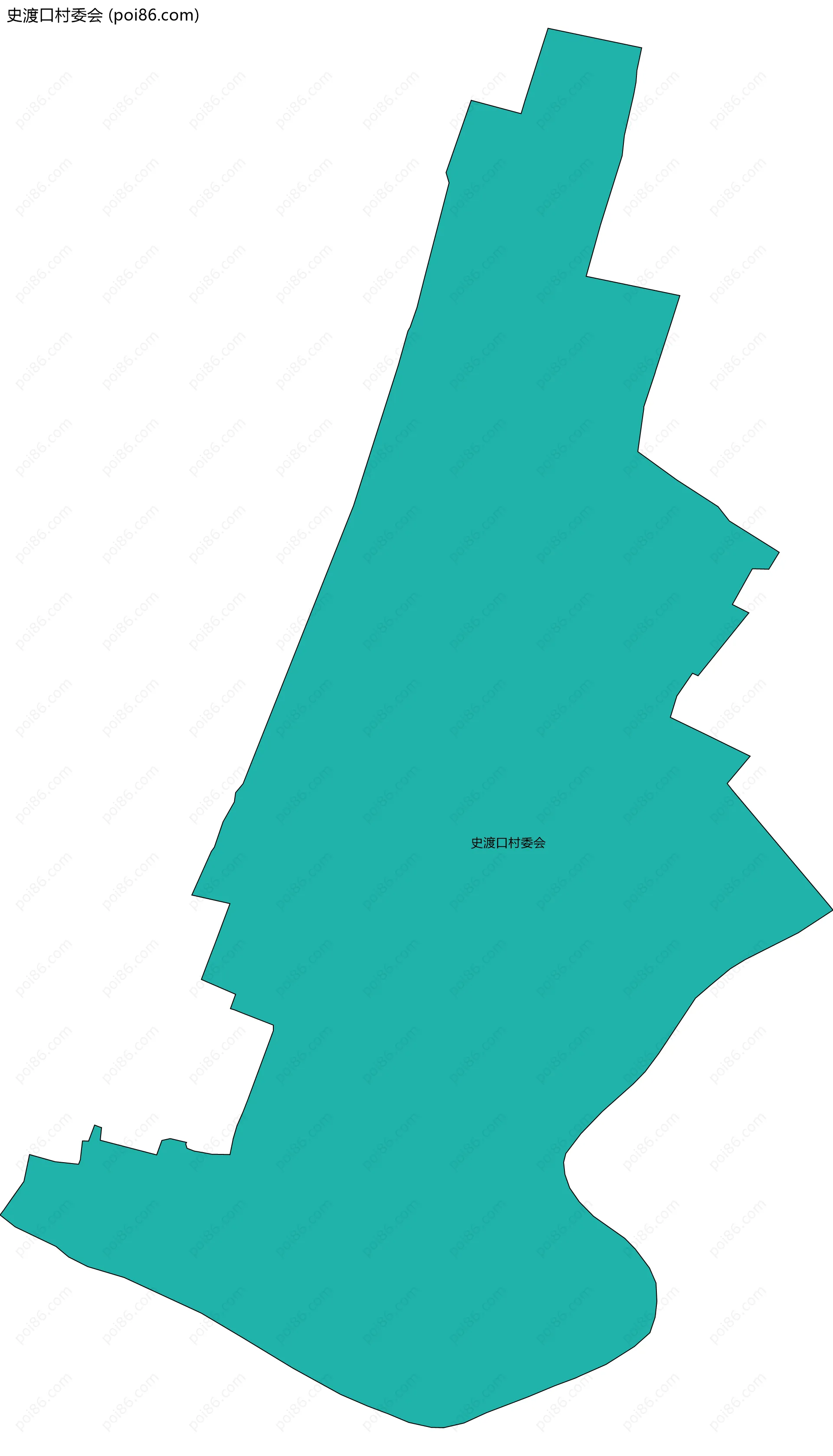 史渡口村委会边界地图