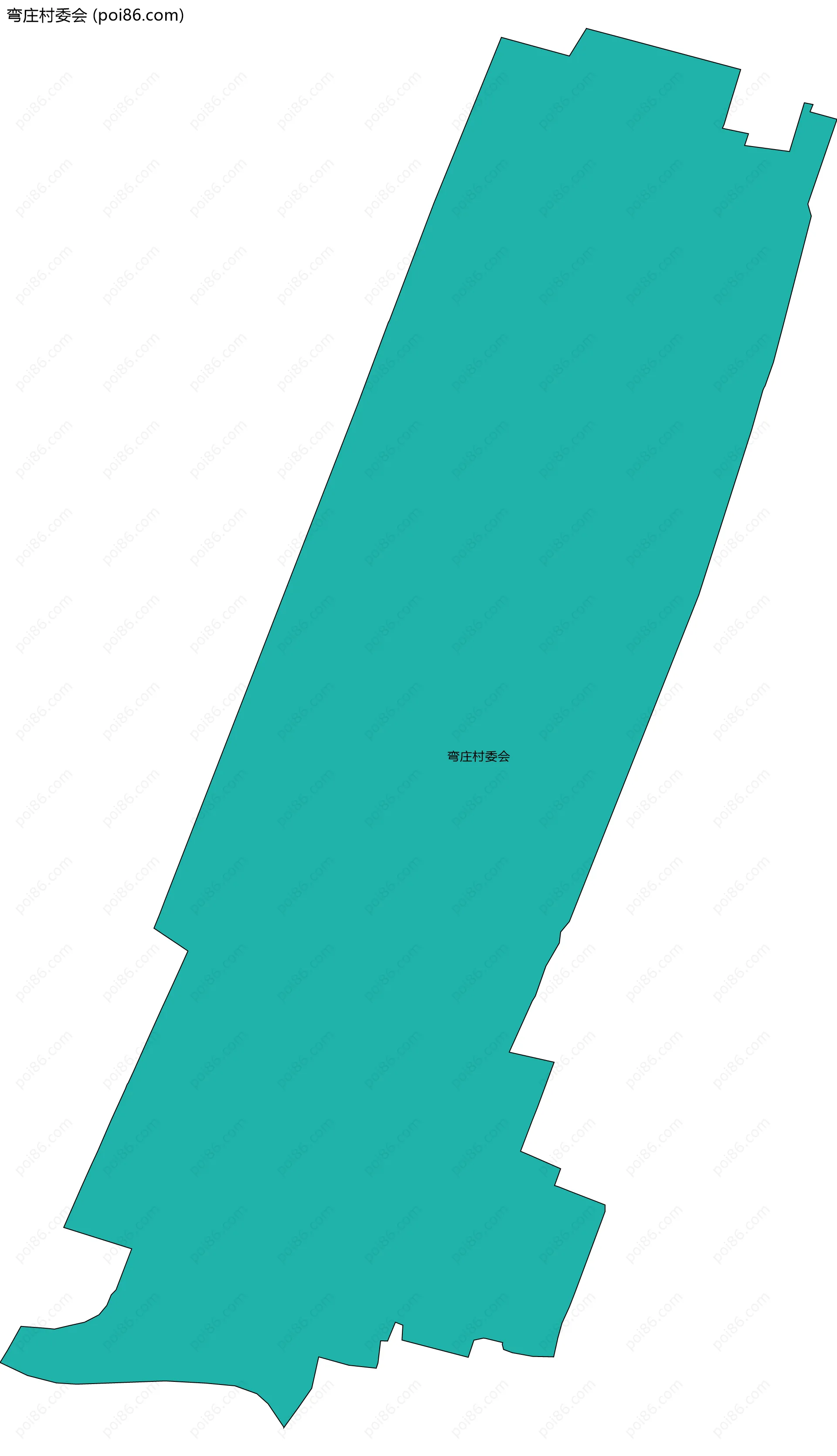 弯庄村委会边界地图