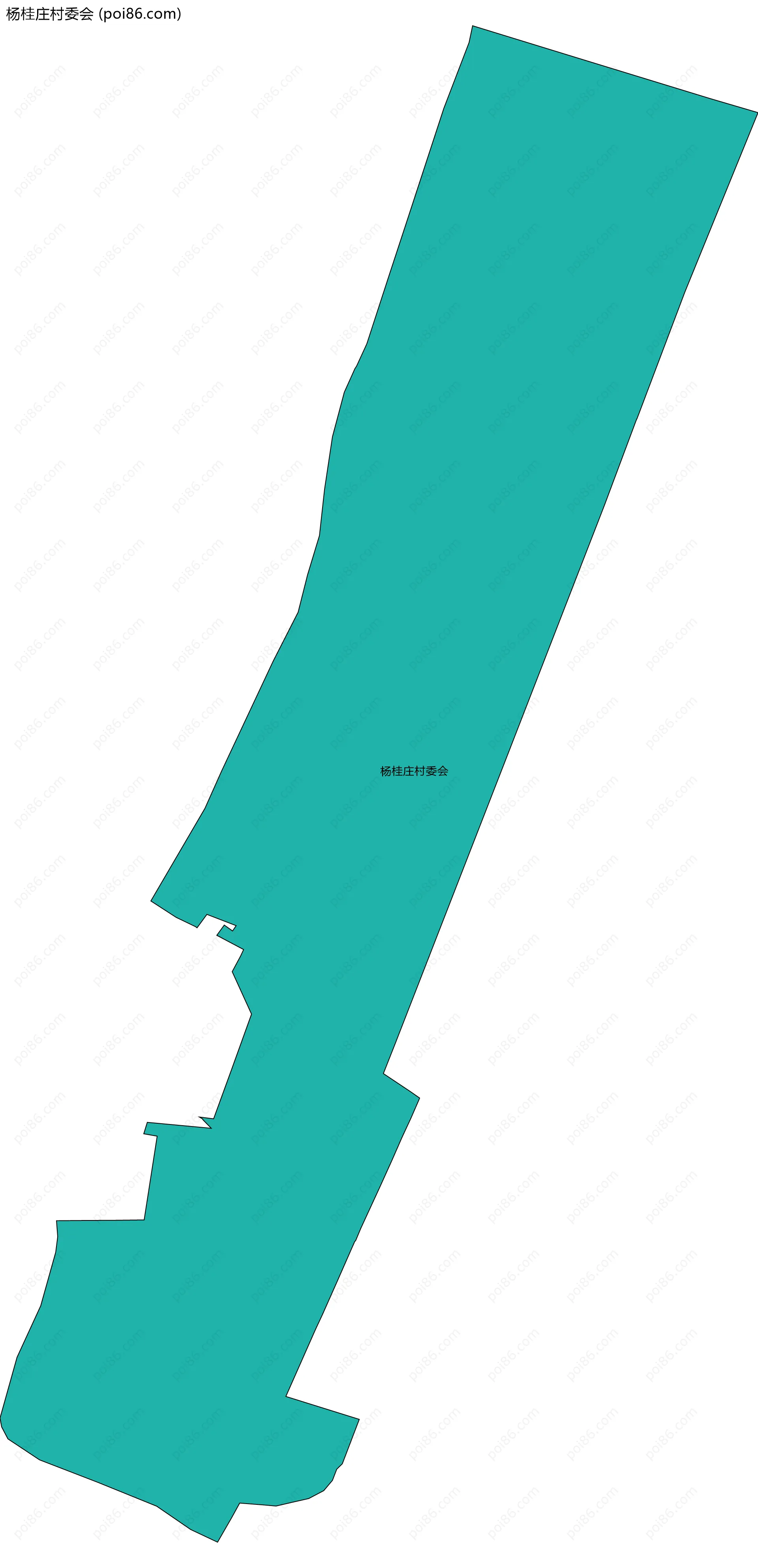 杨桂庄村委会边界地图