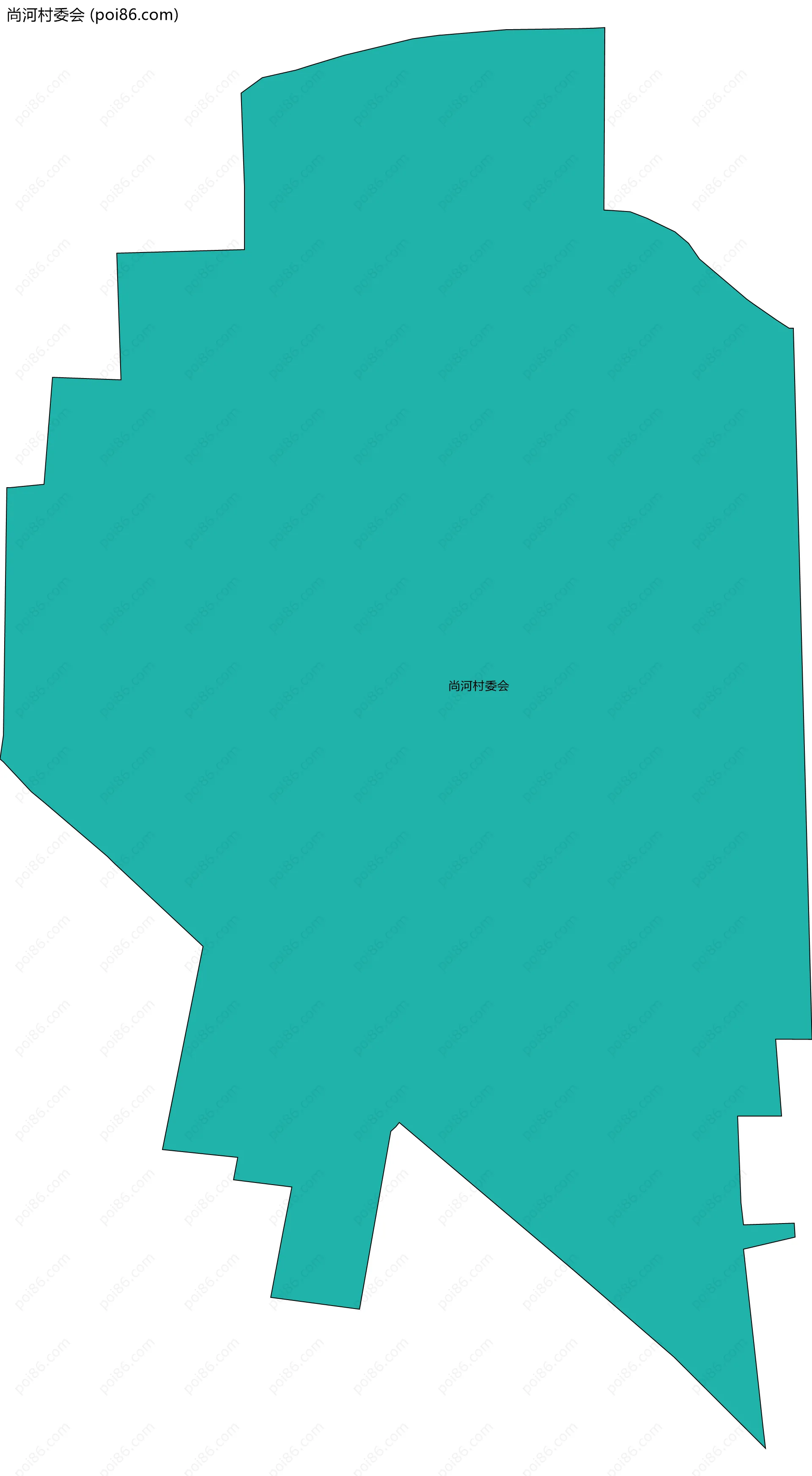 尚河村委会边界地图