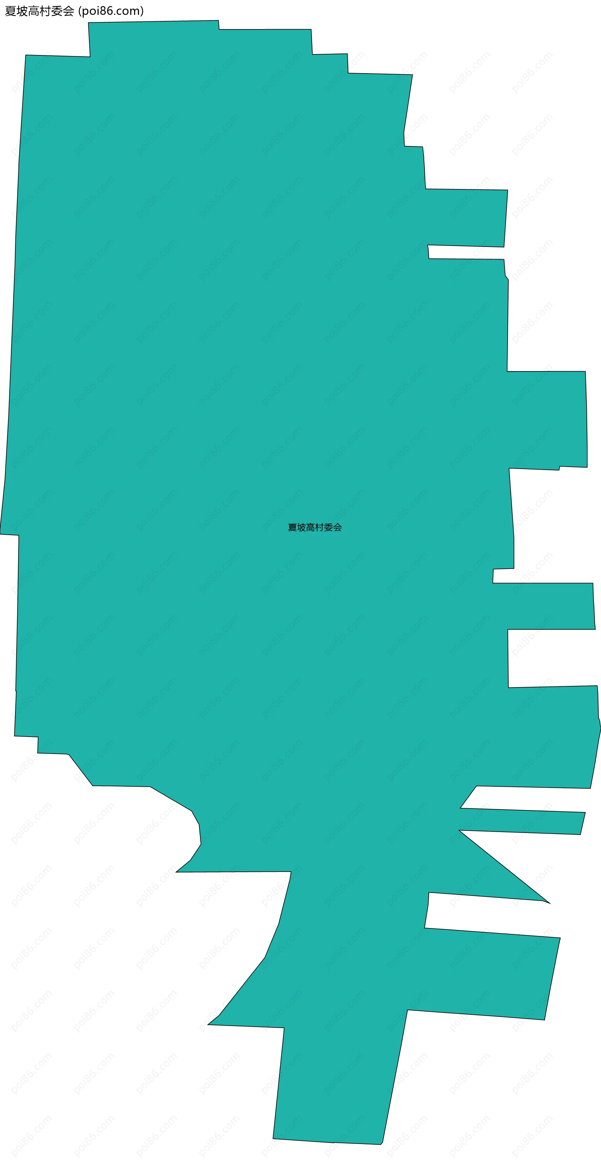 夏坡高村委会边界地图