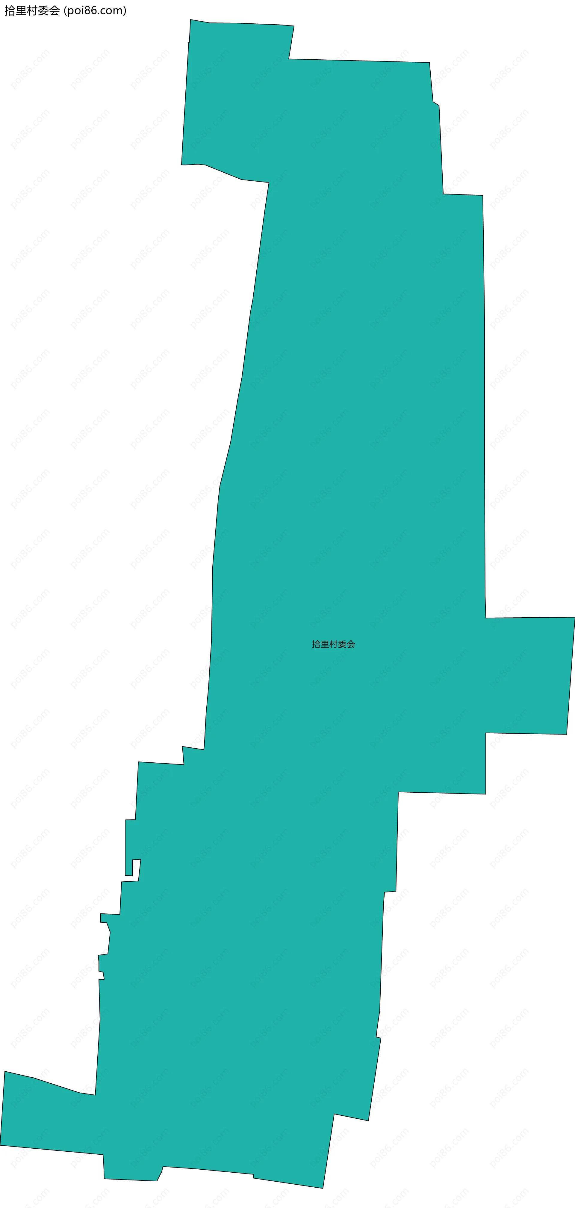 拾里村委会边界地图