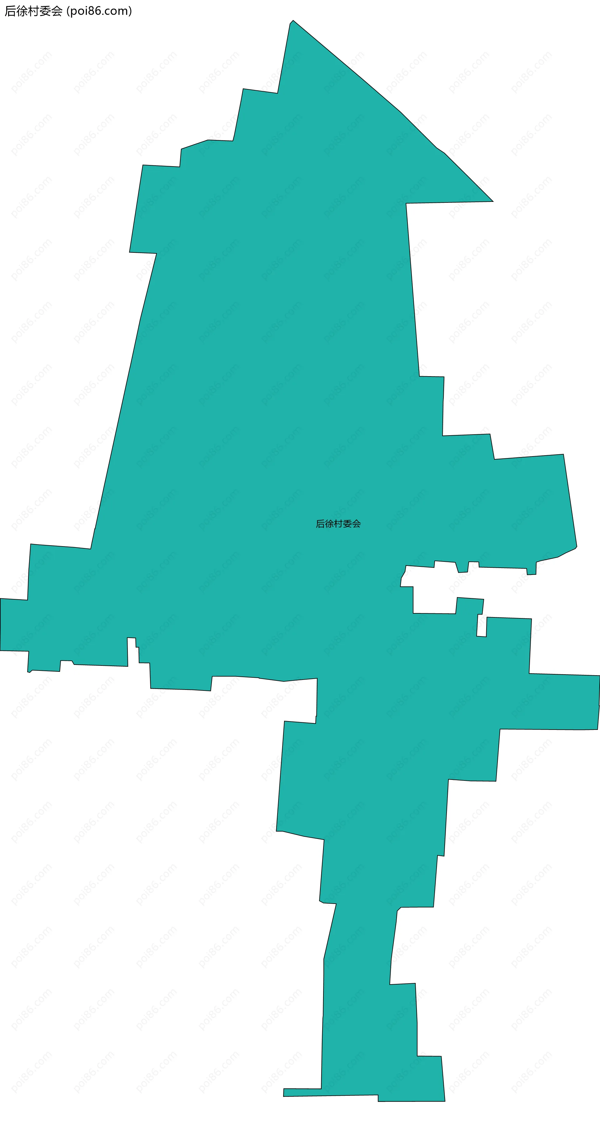 后徐村委会边界地图