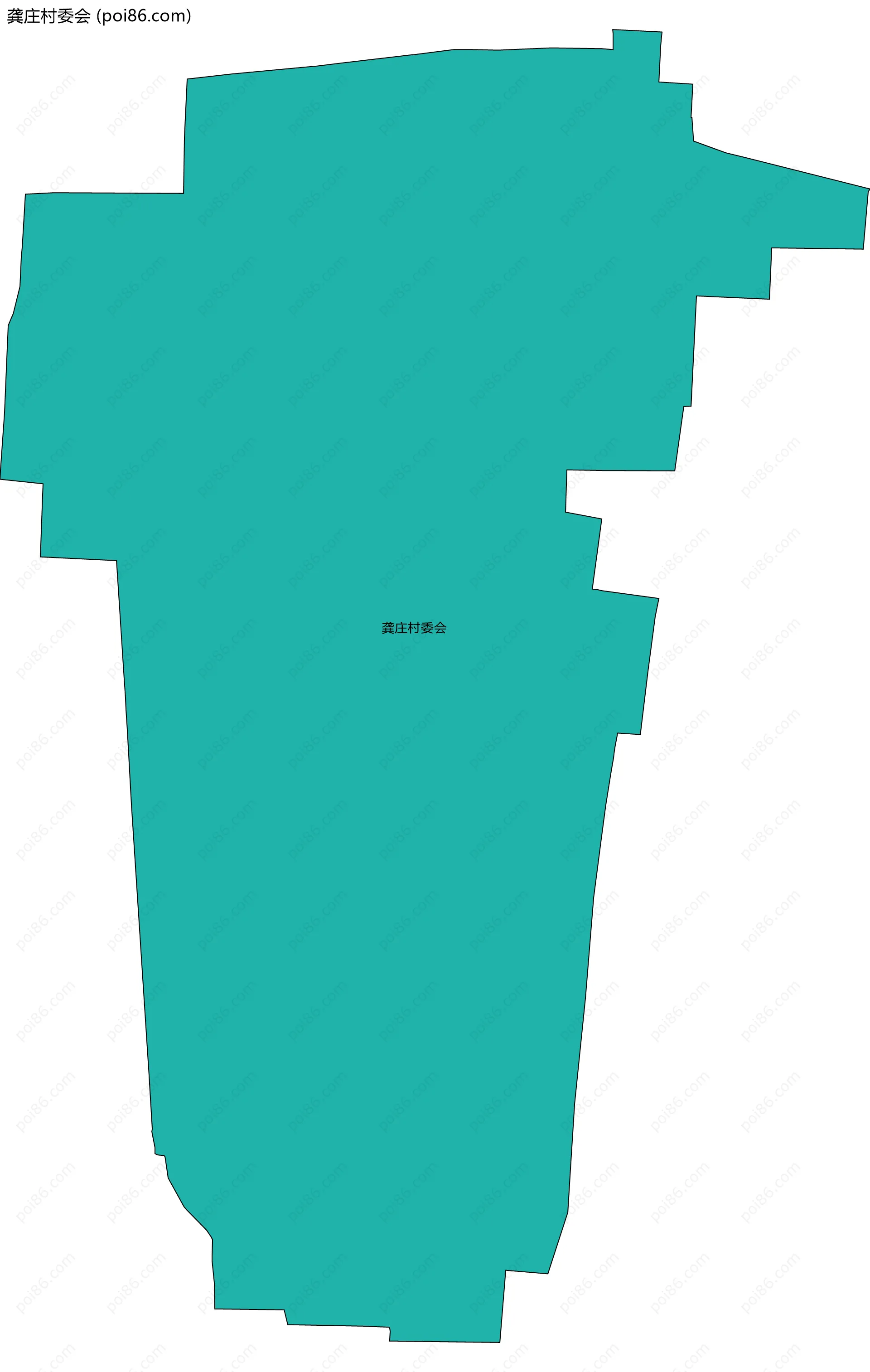 龚庄村委会边界地图