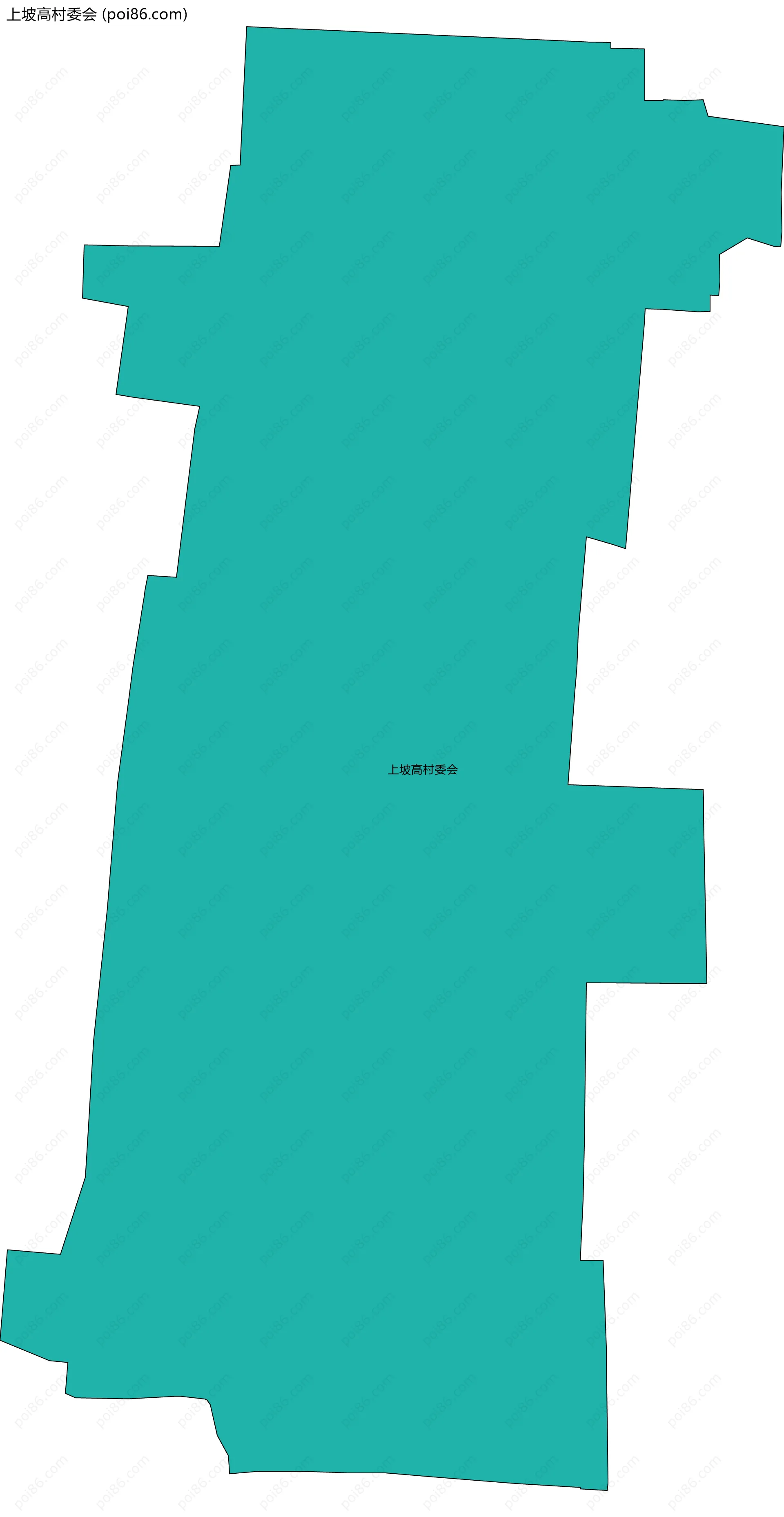 上坡高村委会边界地图
