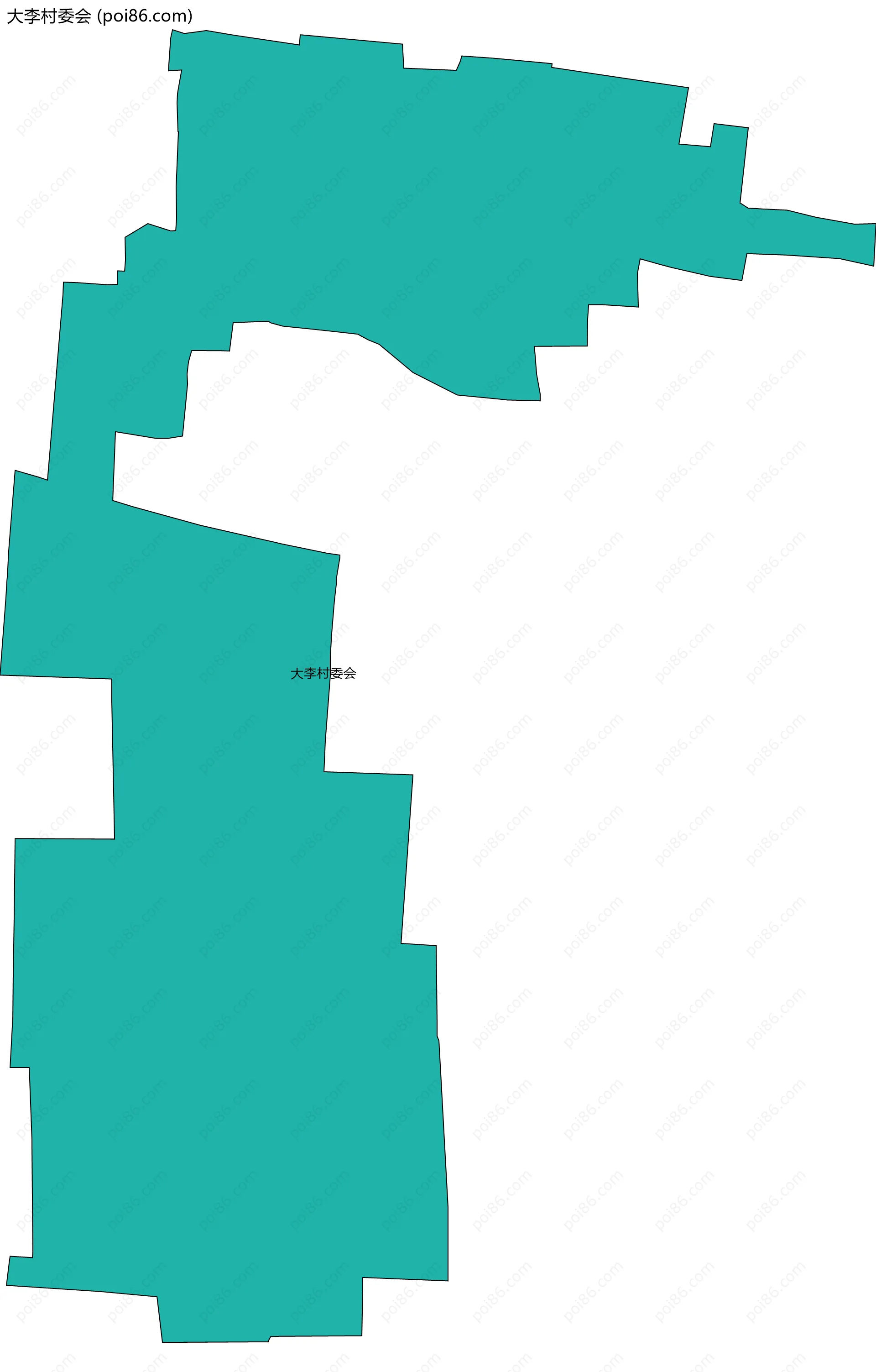 大李村委会边界地图