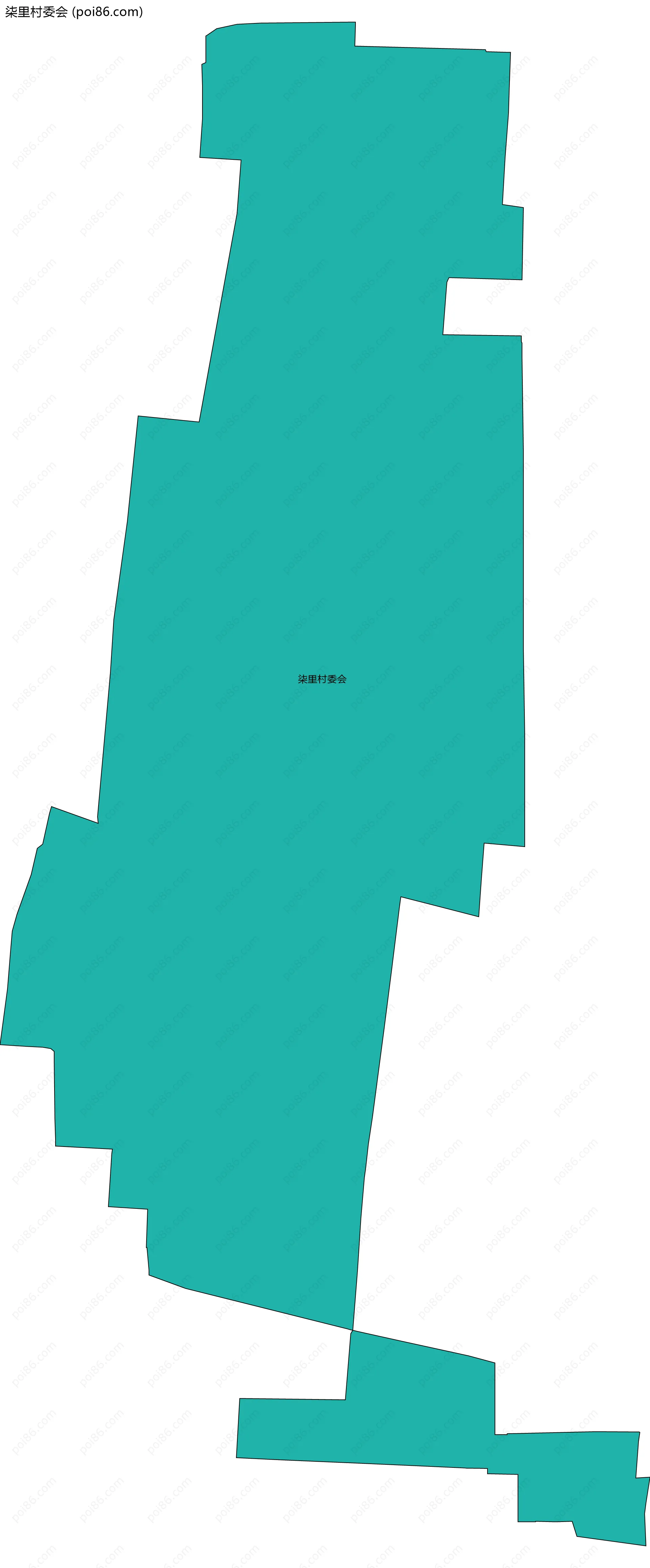 柒里村委会边界地图