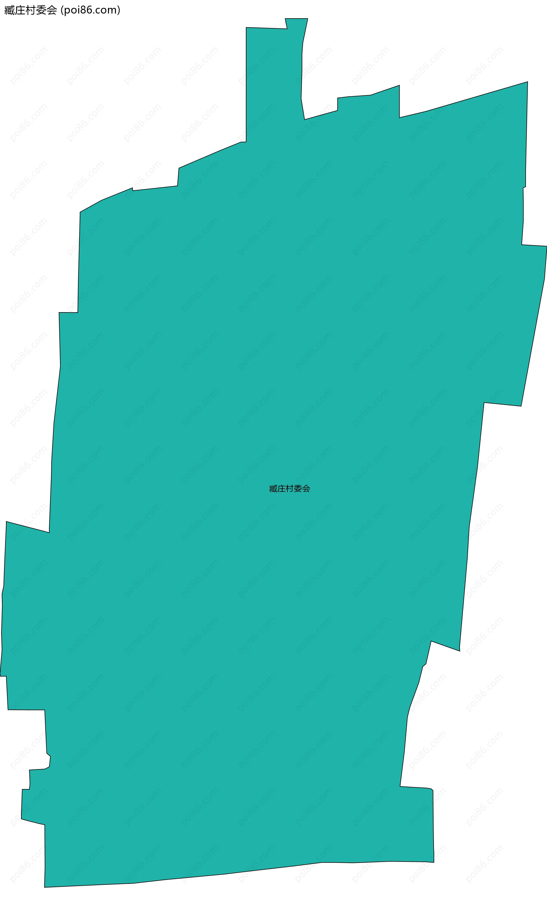 臧庄村委会边界地图